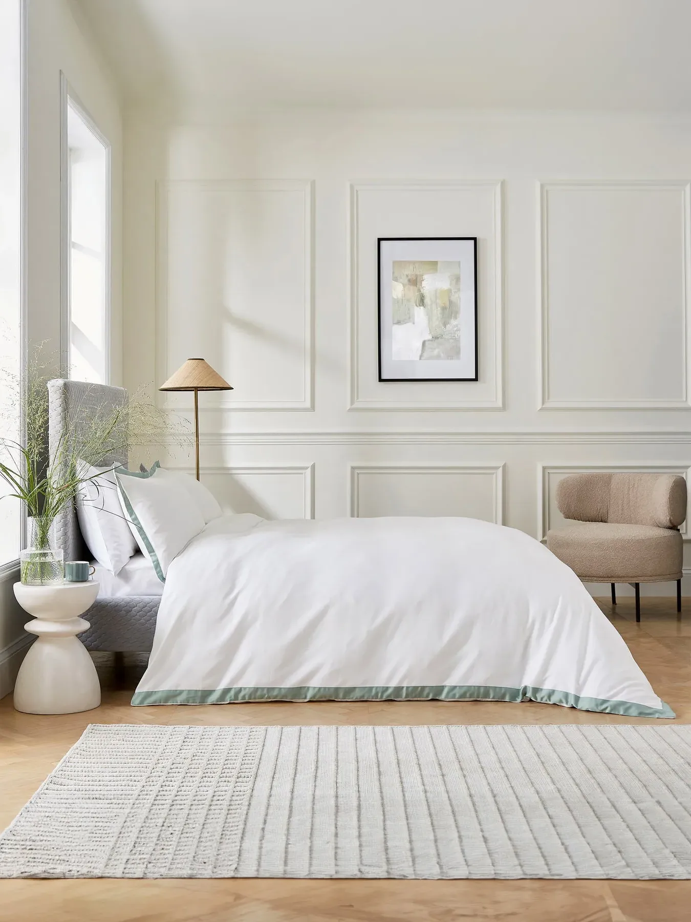 King Size Cover Set - Celadon, Cotton Sateen