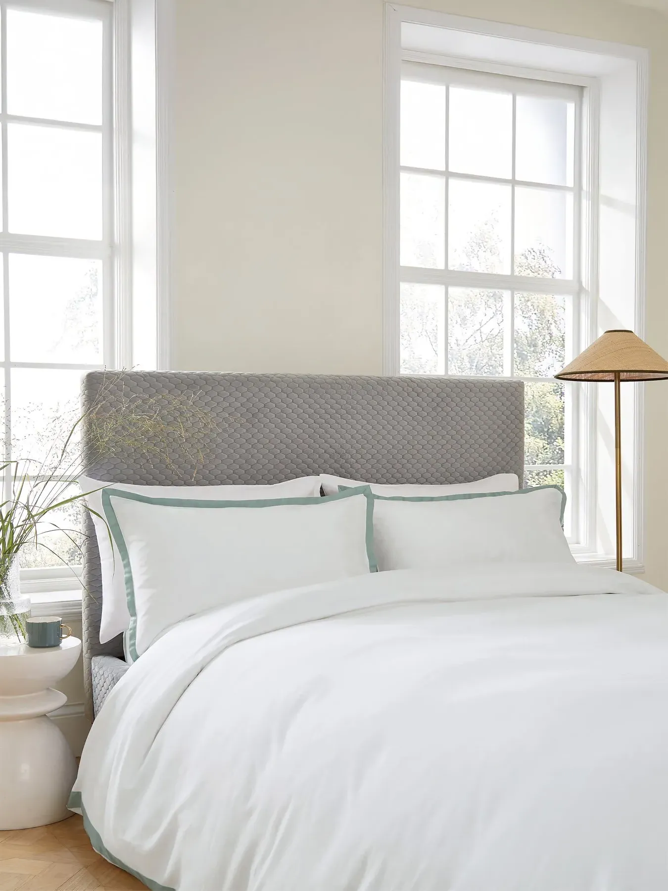 King Size Cover Set - Celadon, Cotton Sateen image