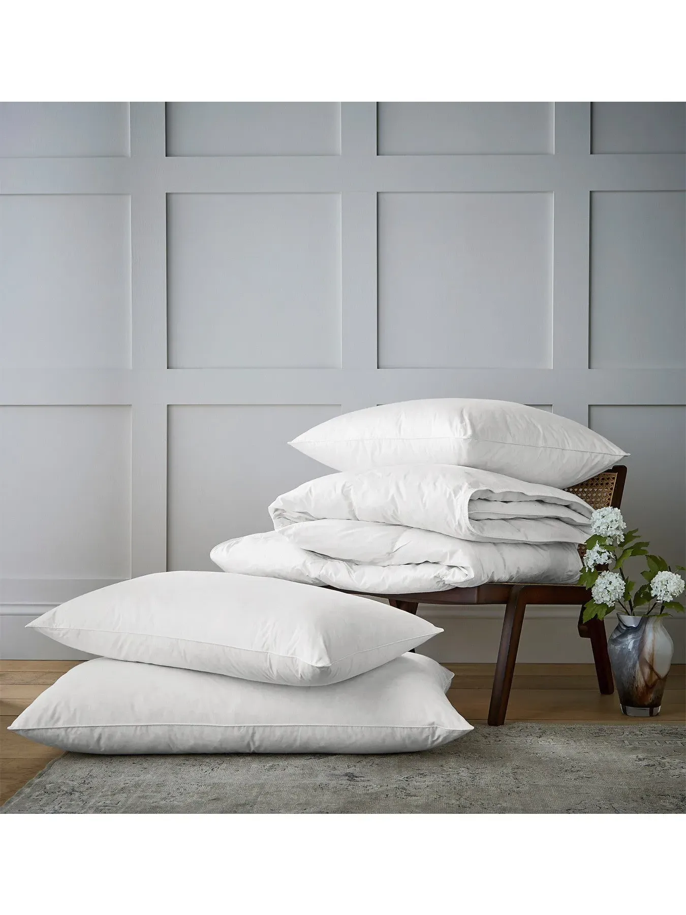 King Size Duvet 4.5 Tog - White, Cotton