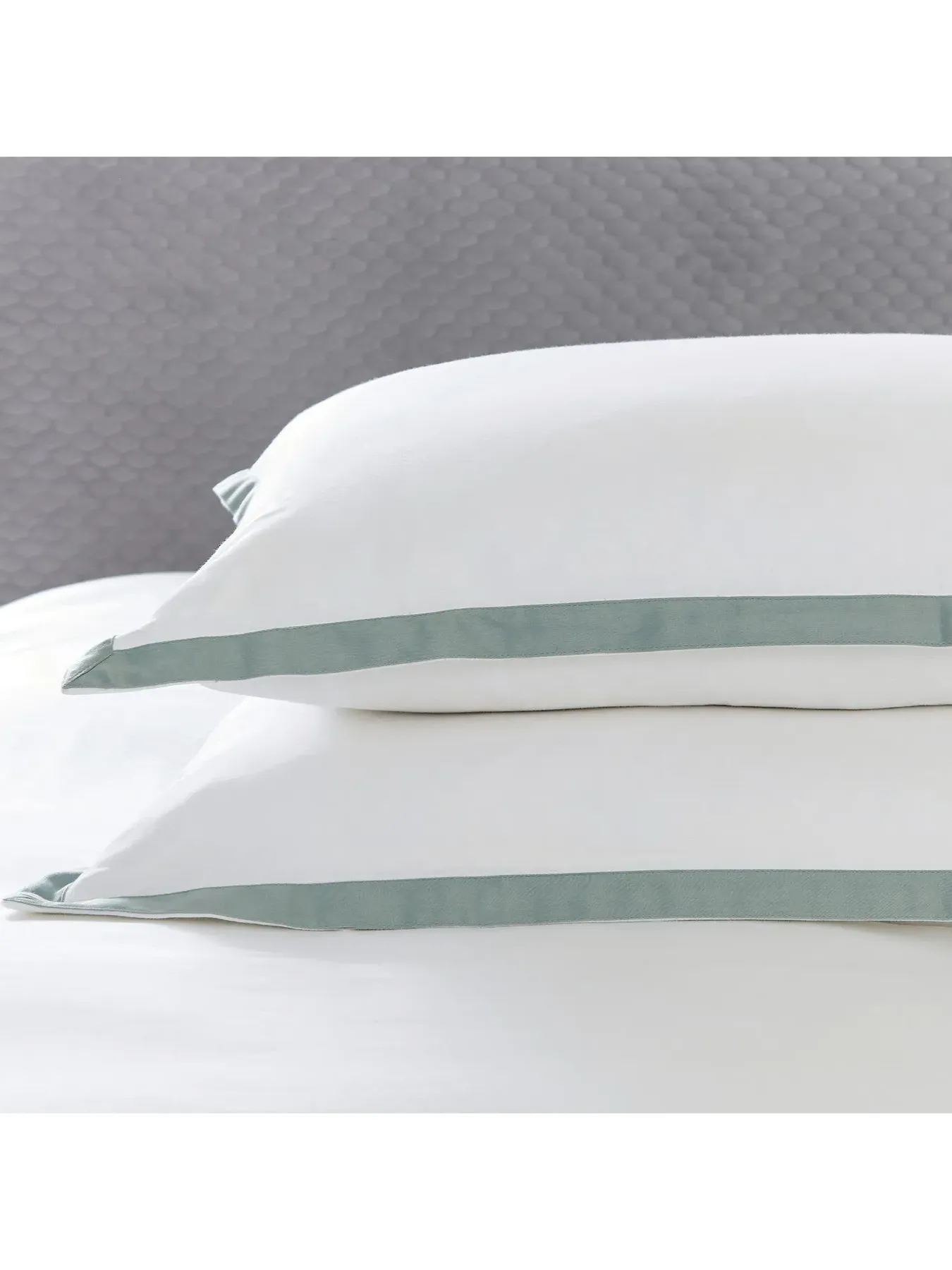 Superking Cover Set Sateen - Celadon, Cotton