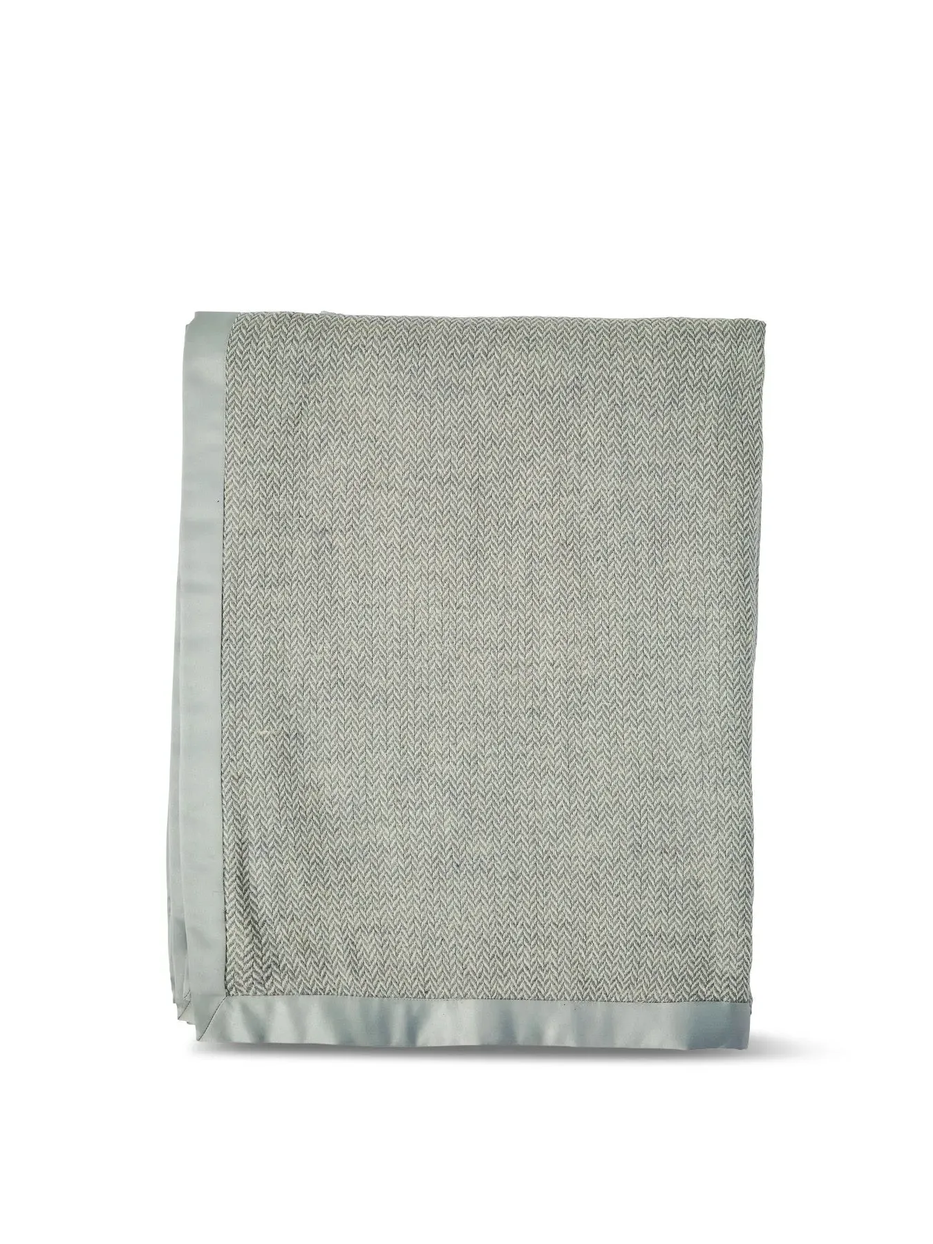 Paisley Throw Blanket - White/Silver, Cotton image