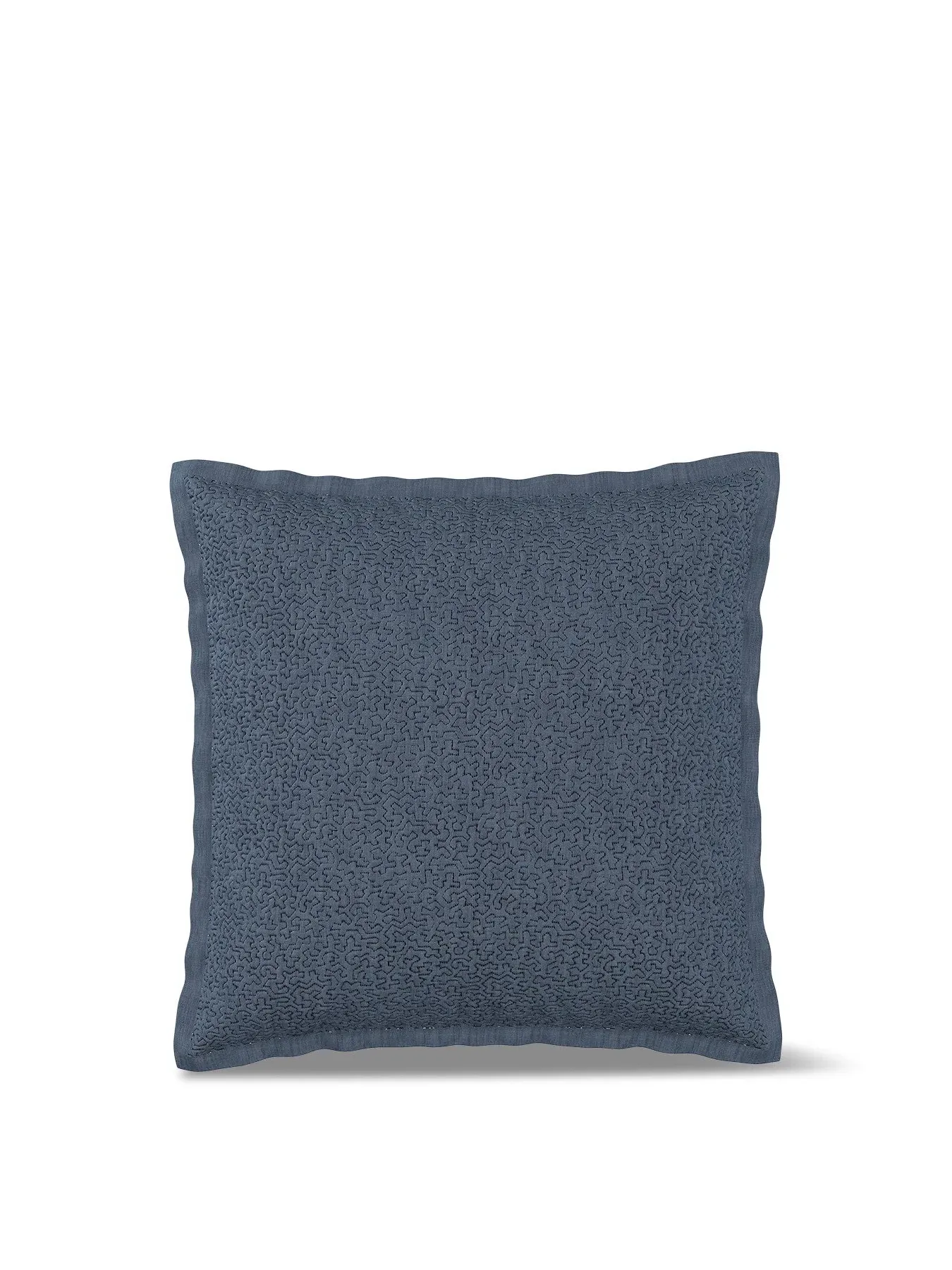 Pillow Sham Floral Pattern - Chambray Blue image