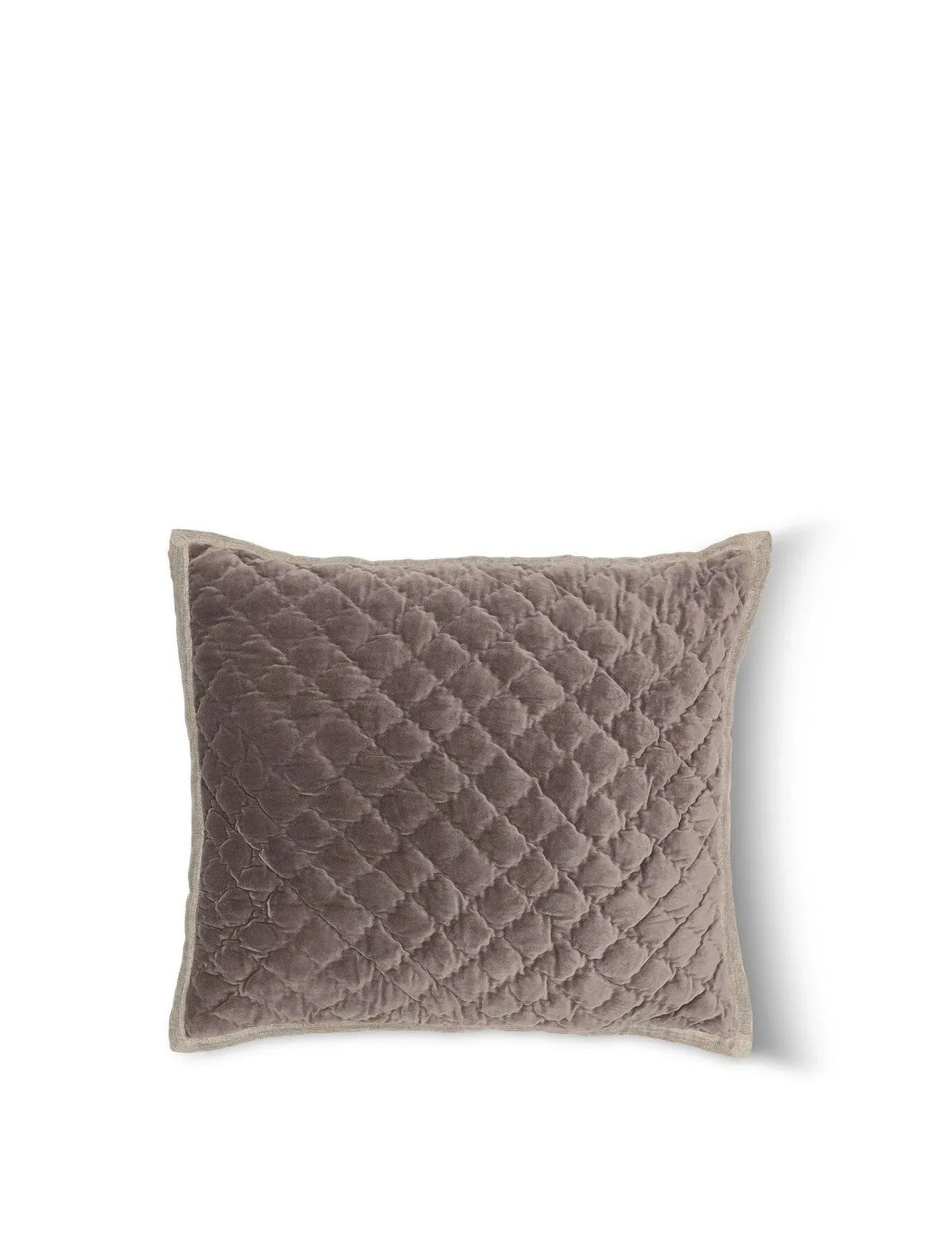 Quilted Pillowsham - Pink, Velvet image