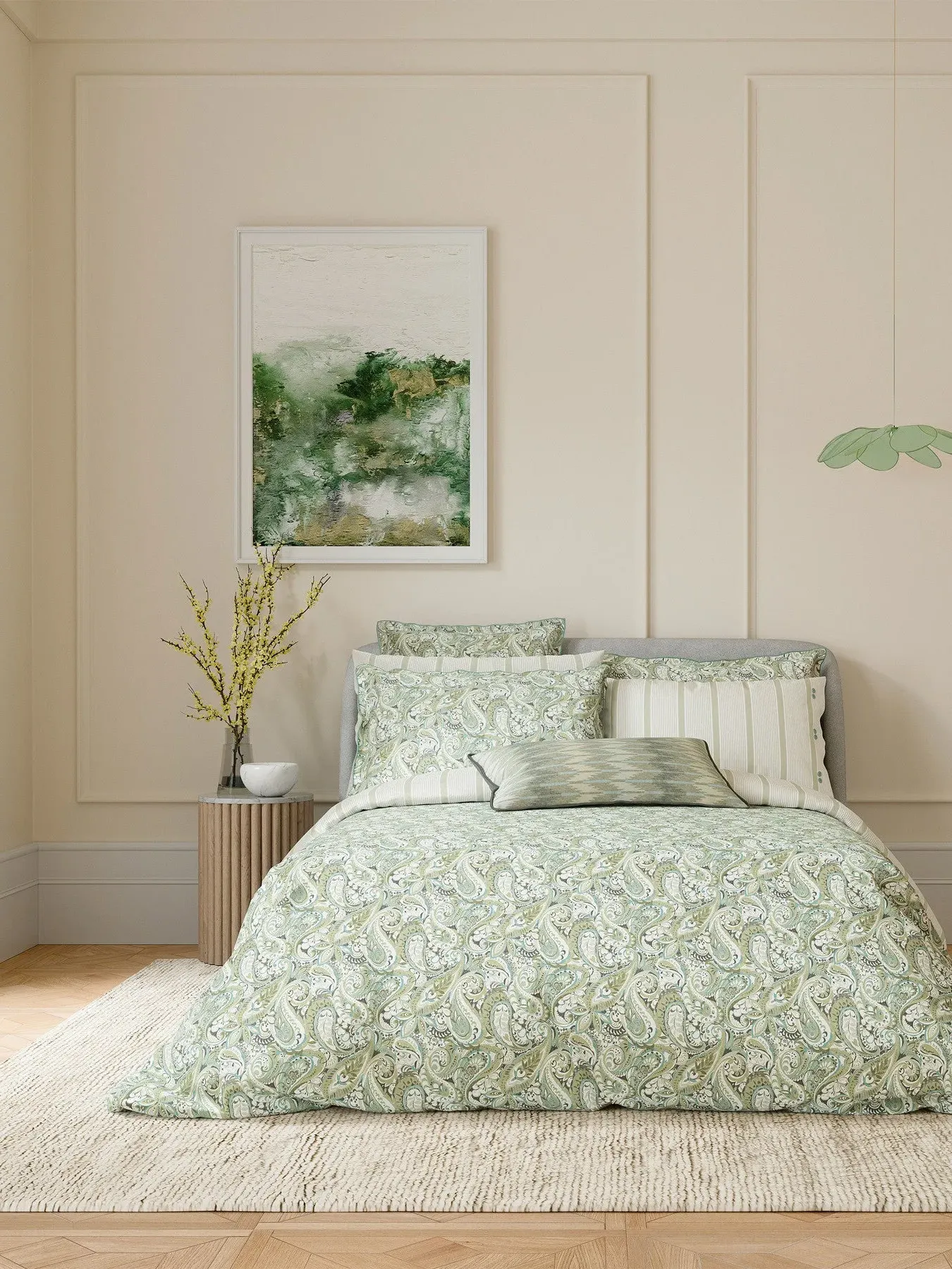 Single Duvet Cover Set - Green image