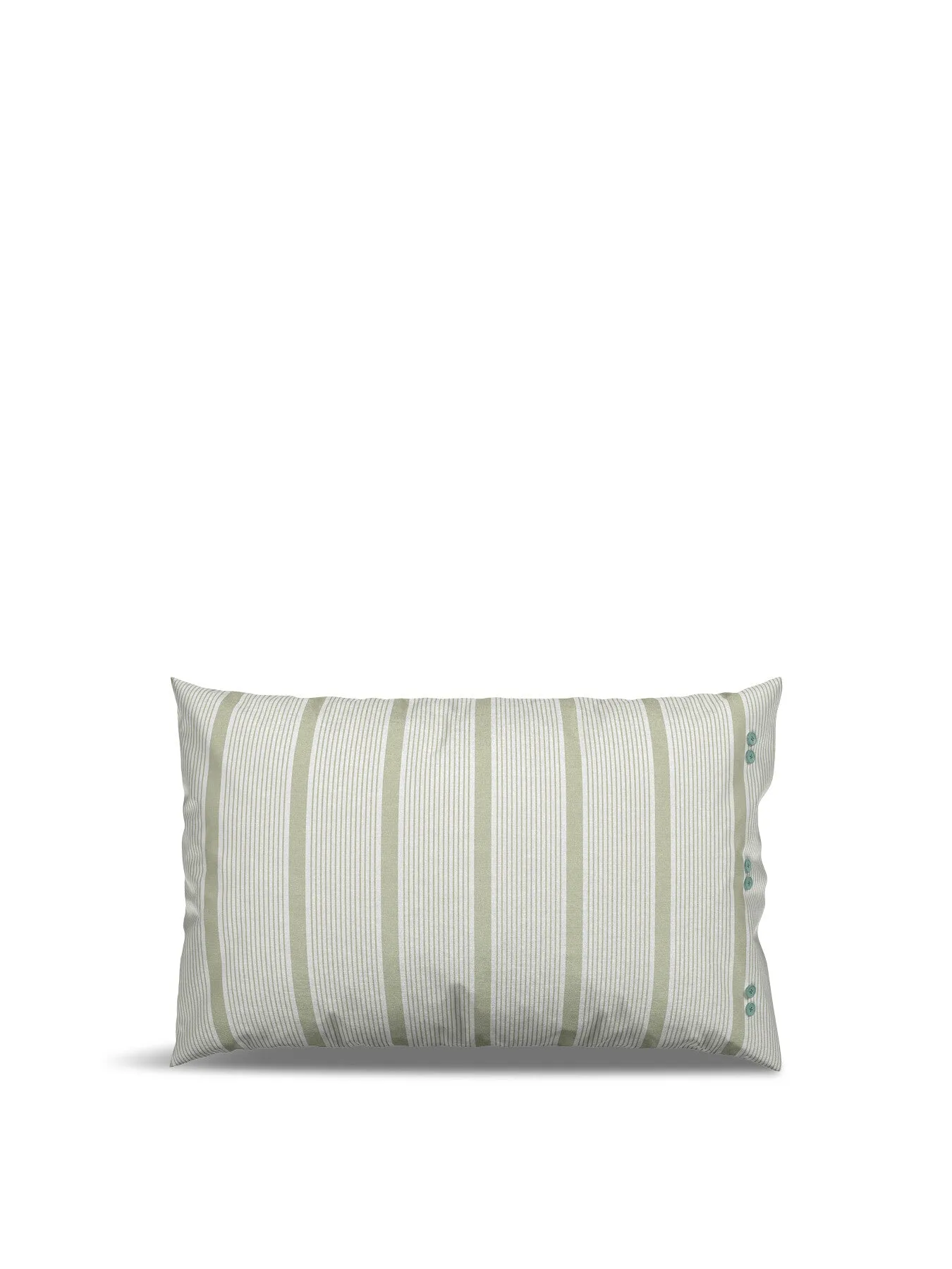 Square Pillowcase Pair with Paisley Print - Green