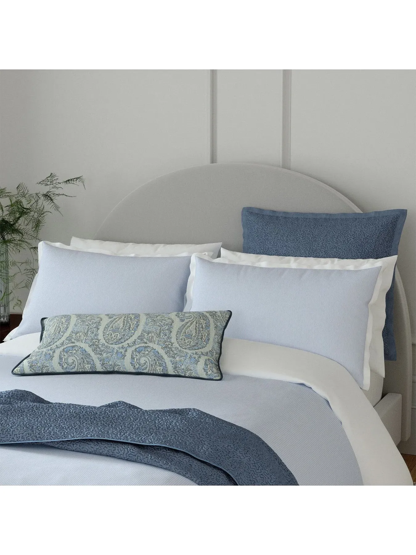 Super King Duvet Cover Set - Blue, Cotton