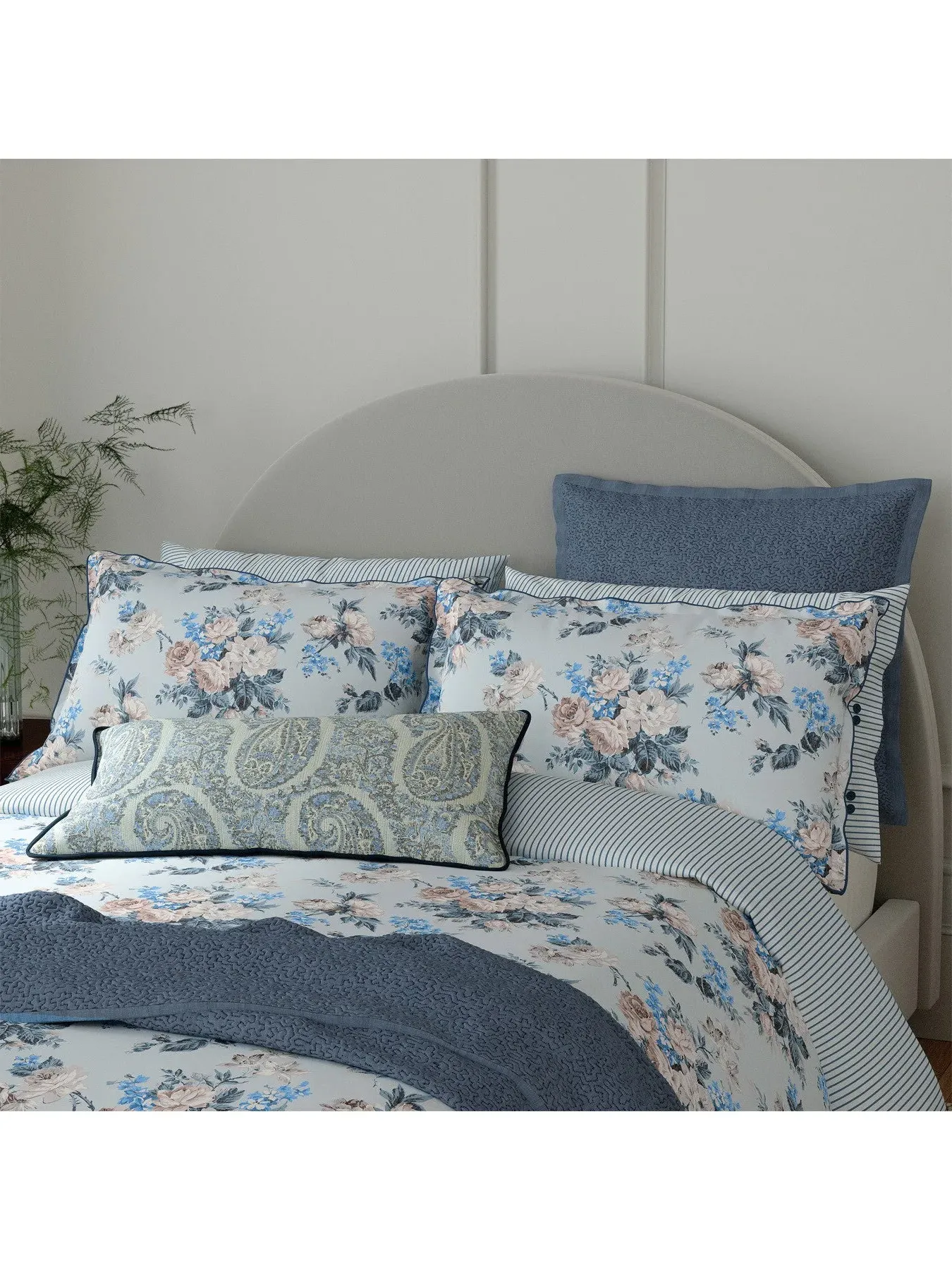 Super King Duvet Cover Set - Chambray Blue