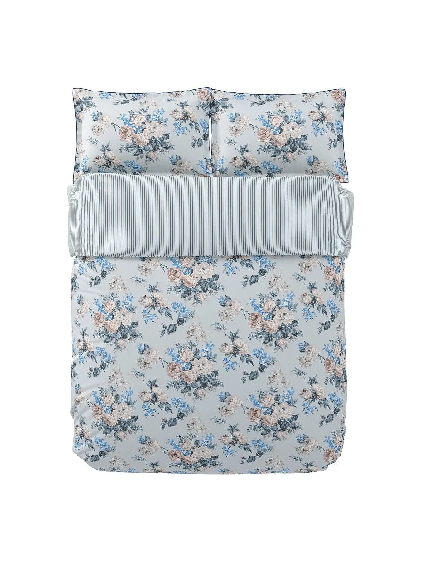 Super King Duvet Cover Set - Chambray Blue