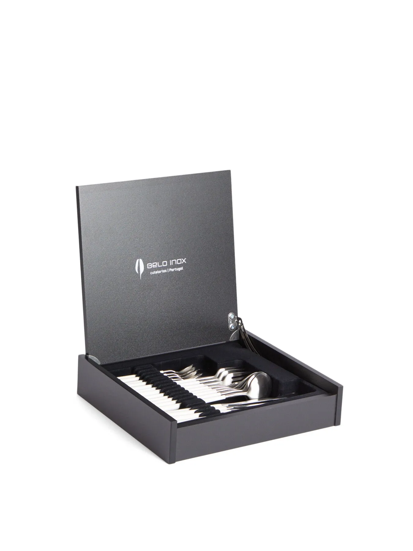 16-Piece Cutlery Set - White, Stainless Steel