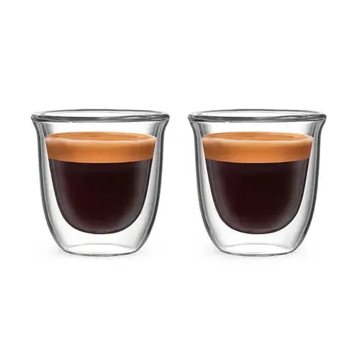 Double Walled Espresso Glasses Set of 2 - Clear image