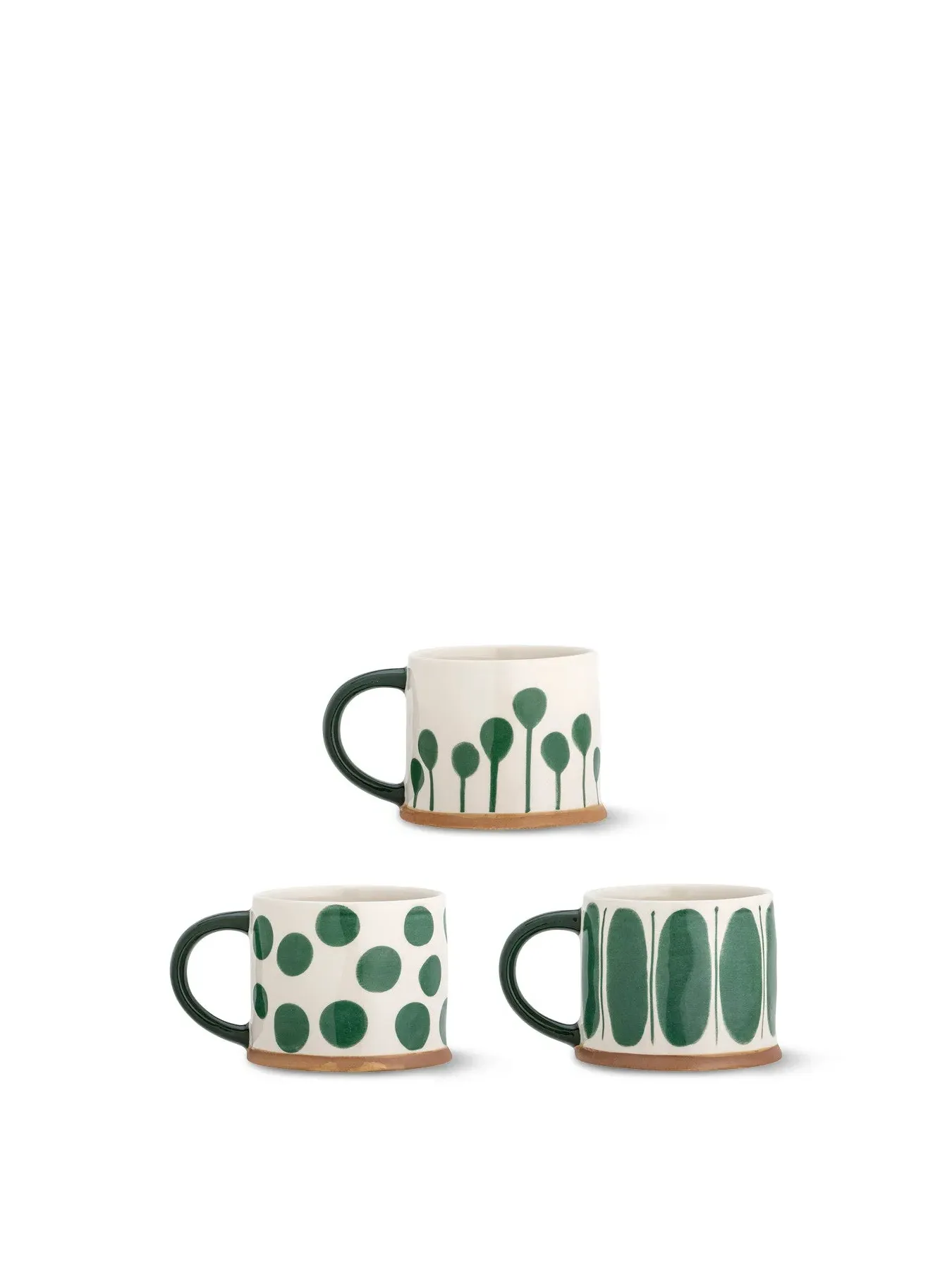 3-Piece Mug Set - Blue, Stoneware image