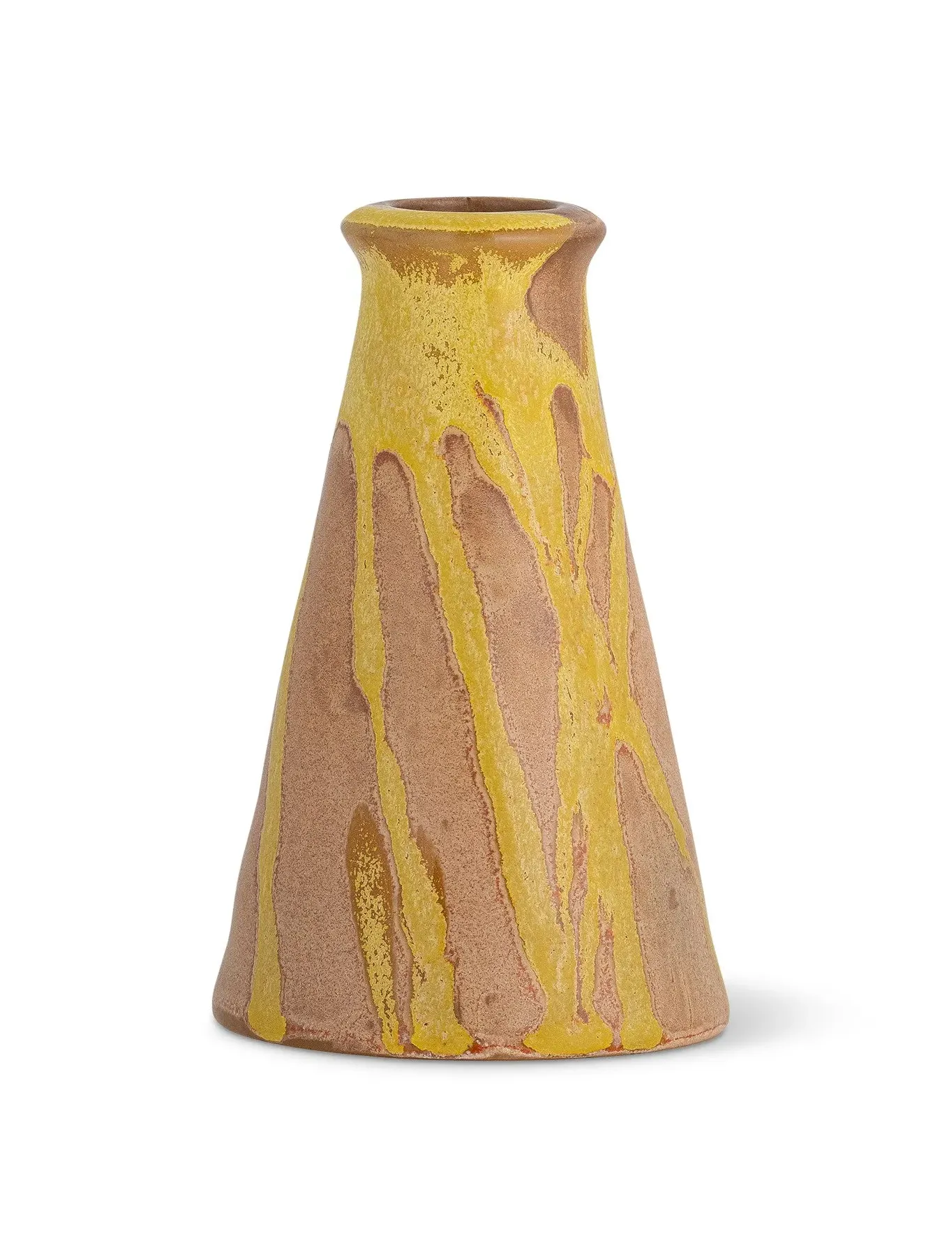 Candle Holder with Glaze Finish - Green, Ceramic image