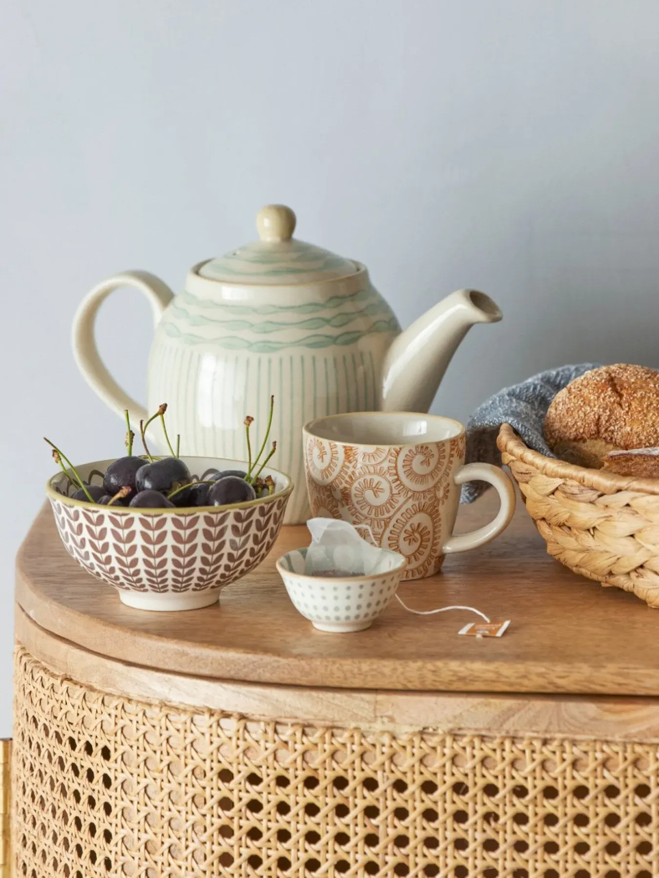 Ceramic Mug with Handle - Orange, Stoneware