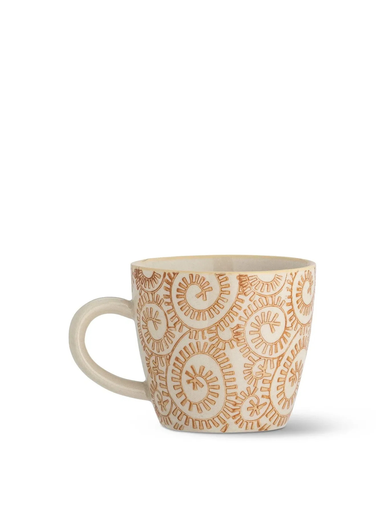 Ceramic Mug with Handle - Orange, Stoneware image