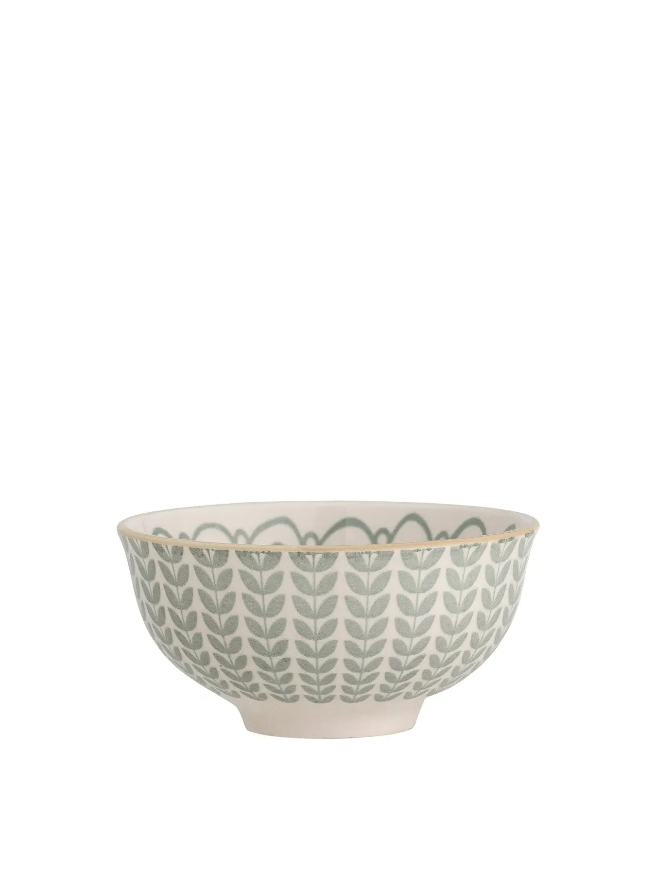 Decorative Bowl with Pattern - Green, Ceramic