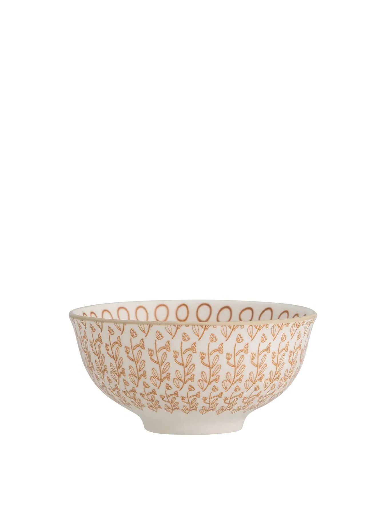 Decorative Bowl with Pattern - Orange, Ceramic