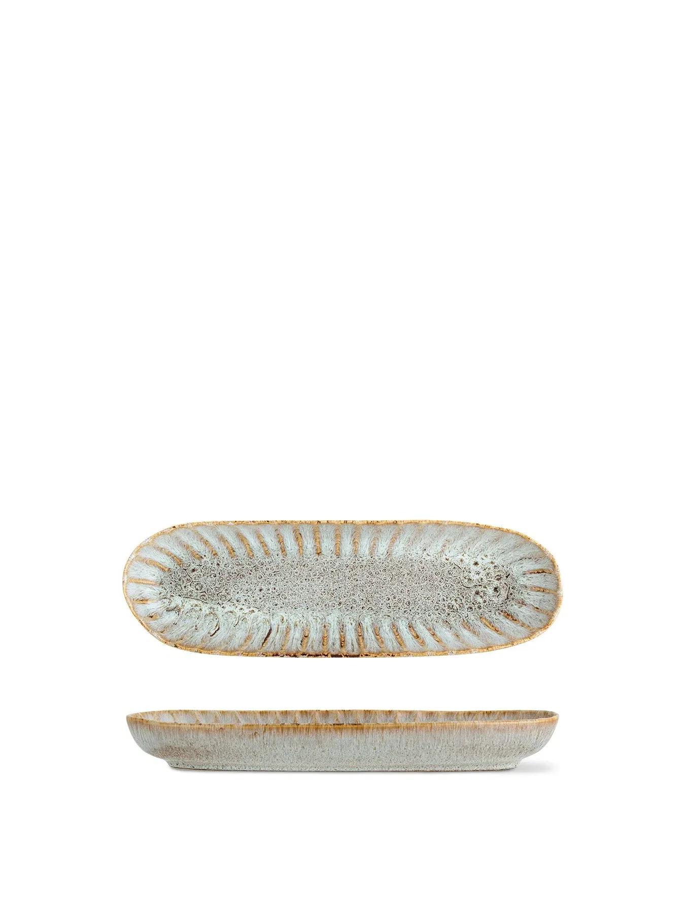 Fleur Serving Plate - Natural, Stoneware image