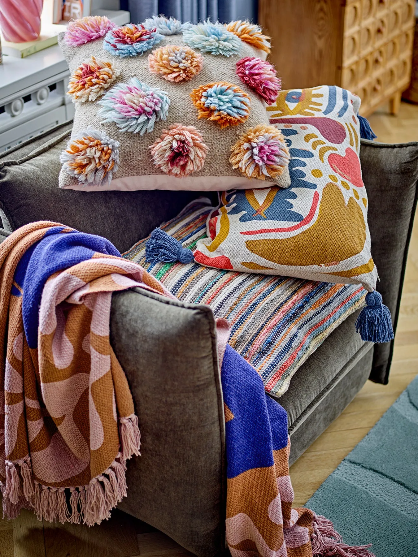 Large Throw Blanket - Brown