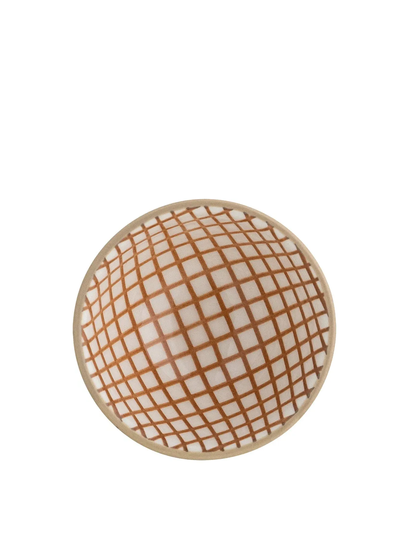 Maple Bowl with Pattern - Brown, Ceramic