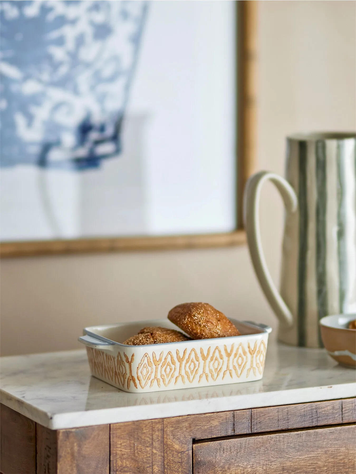 Maple Oven Dish with Handles - Orange