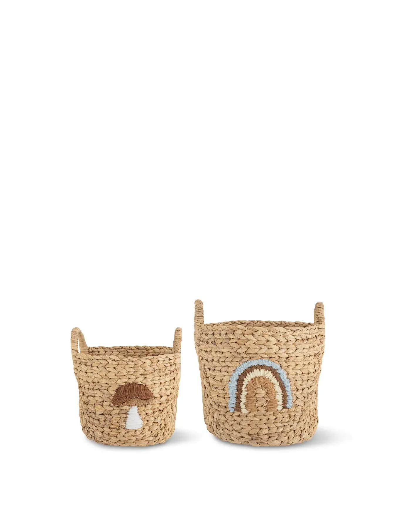 2-Piece Storage Basket Set - Natural Water Hyacinth image