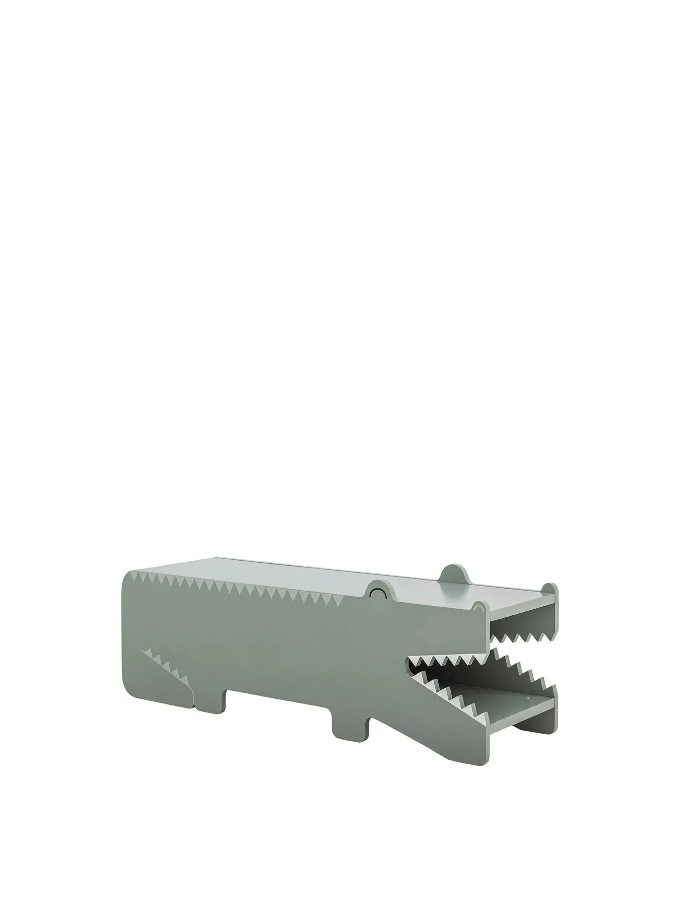 Alligator Bench with Storage - Green, MDF