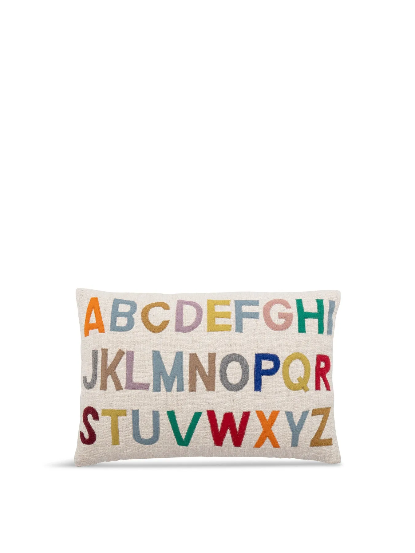 Alphabet Cushion Educational Design - Nature, Cotton image