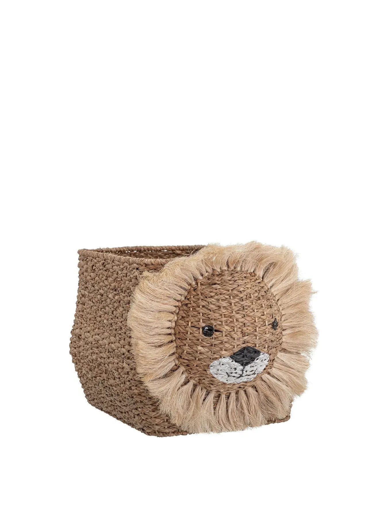 Storage Basket with Lion Design - Natural Bankuan