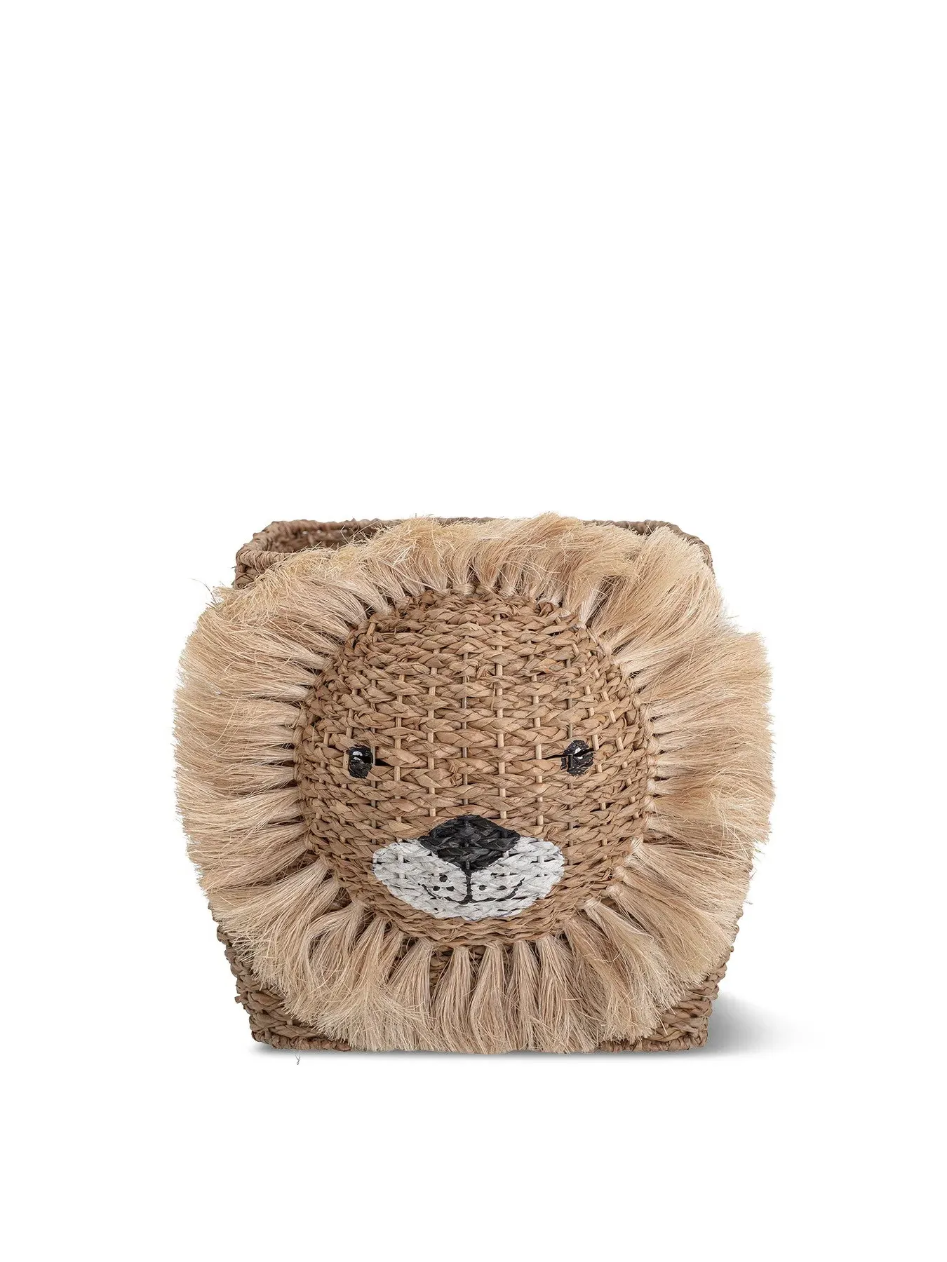 Storage Basket with Lion Design - Natural Bankuan image