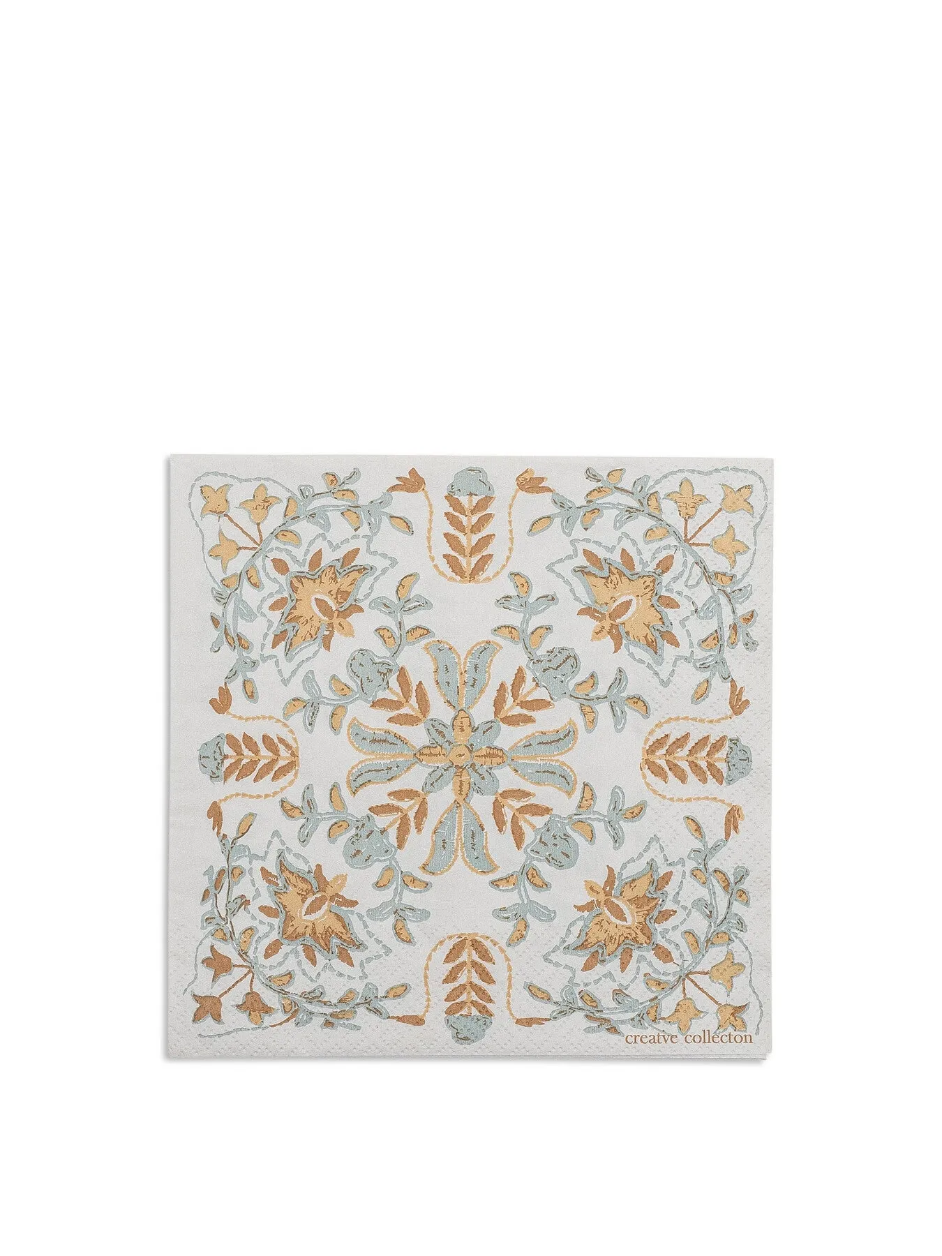Napkin Pack with Floral Pattern - Green image