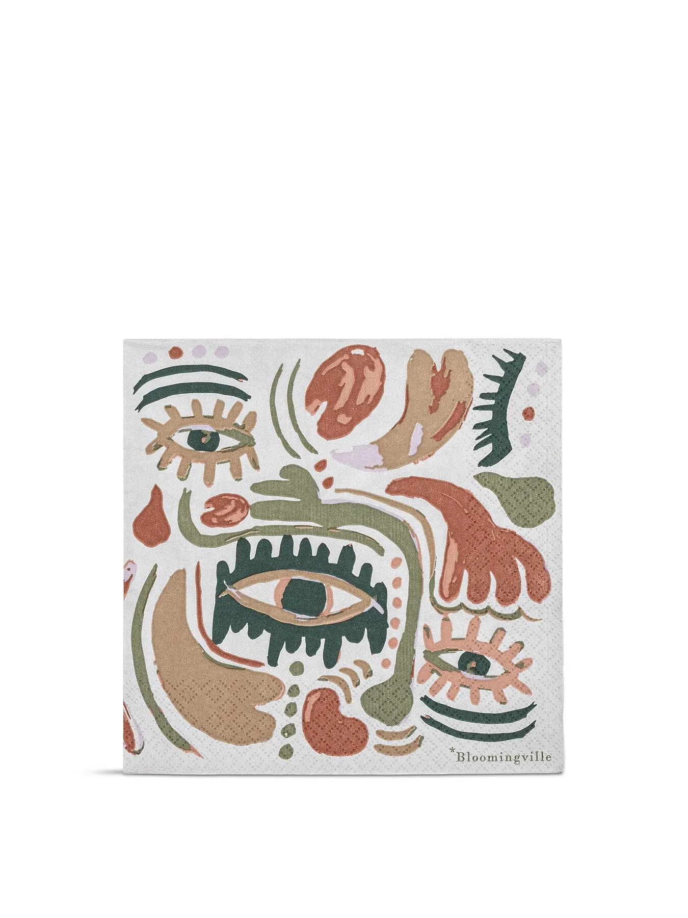 Napkin Pack with Vibrant Motif - Orange image