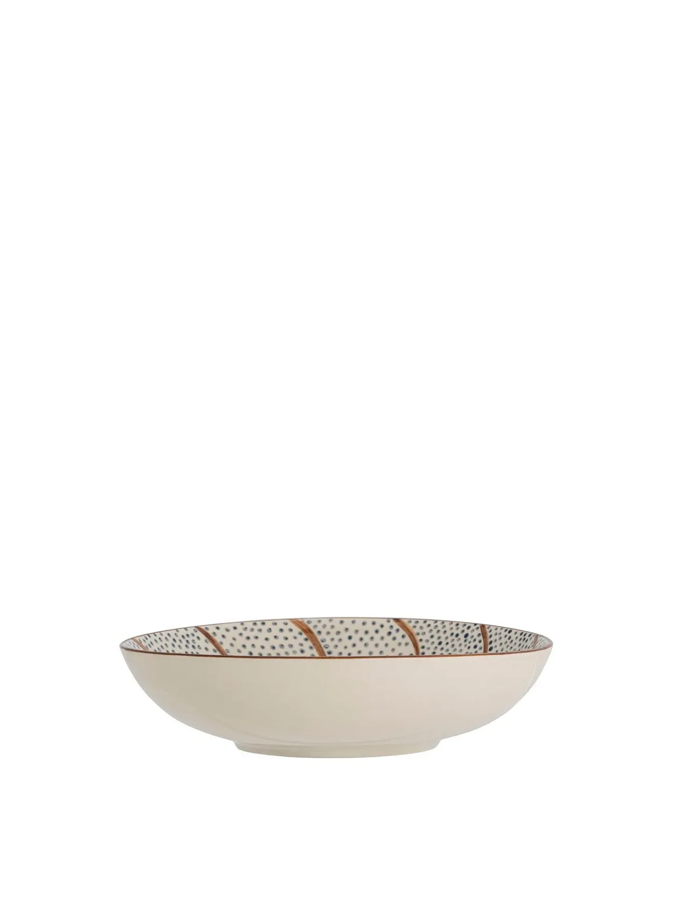 Serving Bowl Hand-Painted - Brown, Stoneware