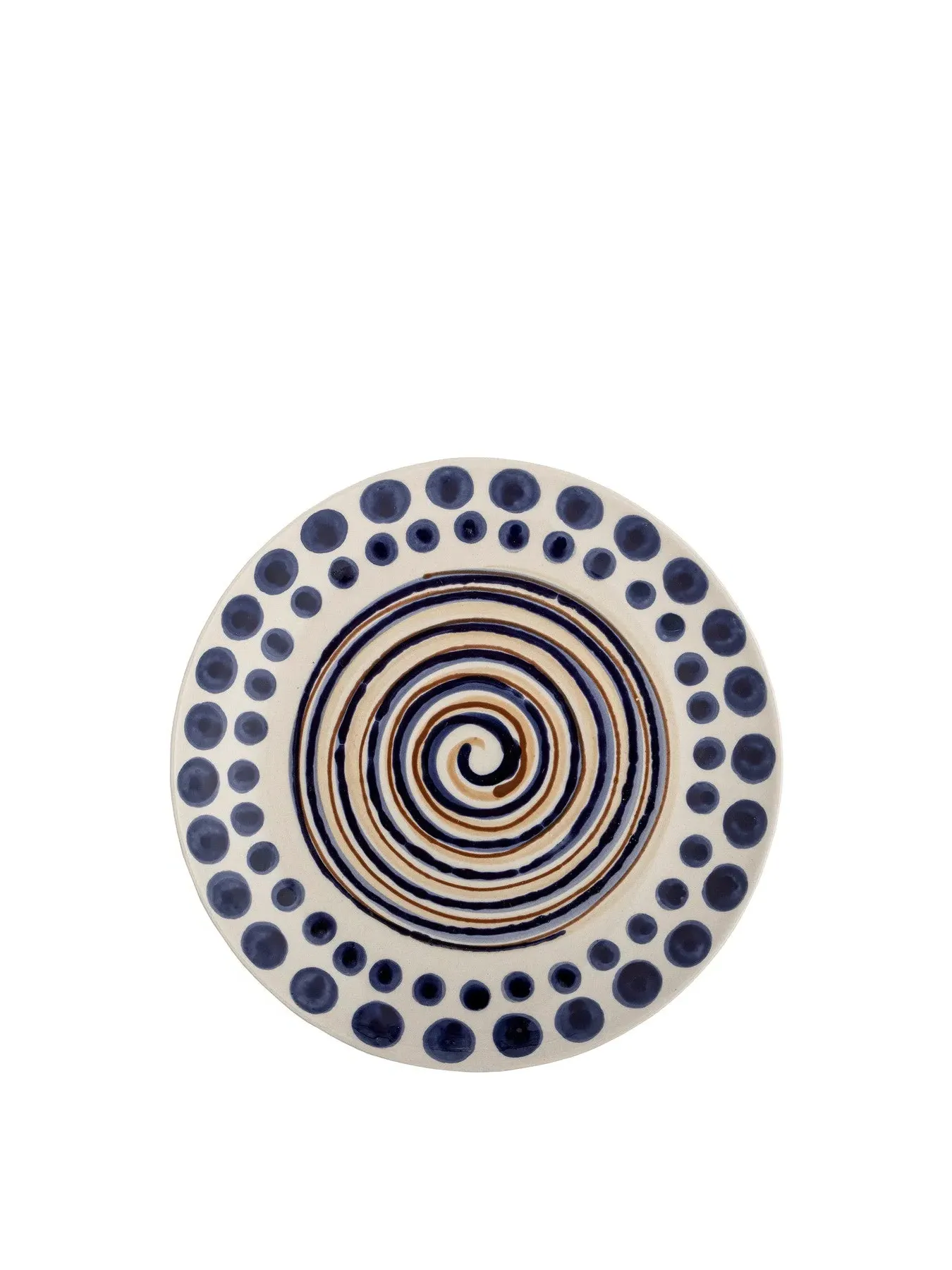 Small Plate Hand-Painted - Orange, Ceramic