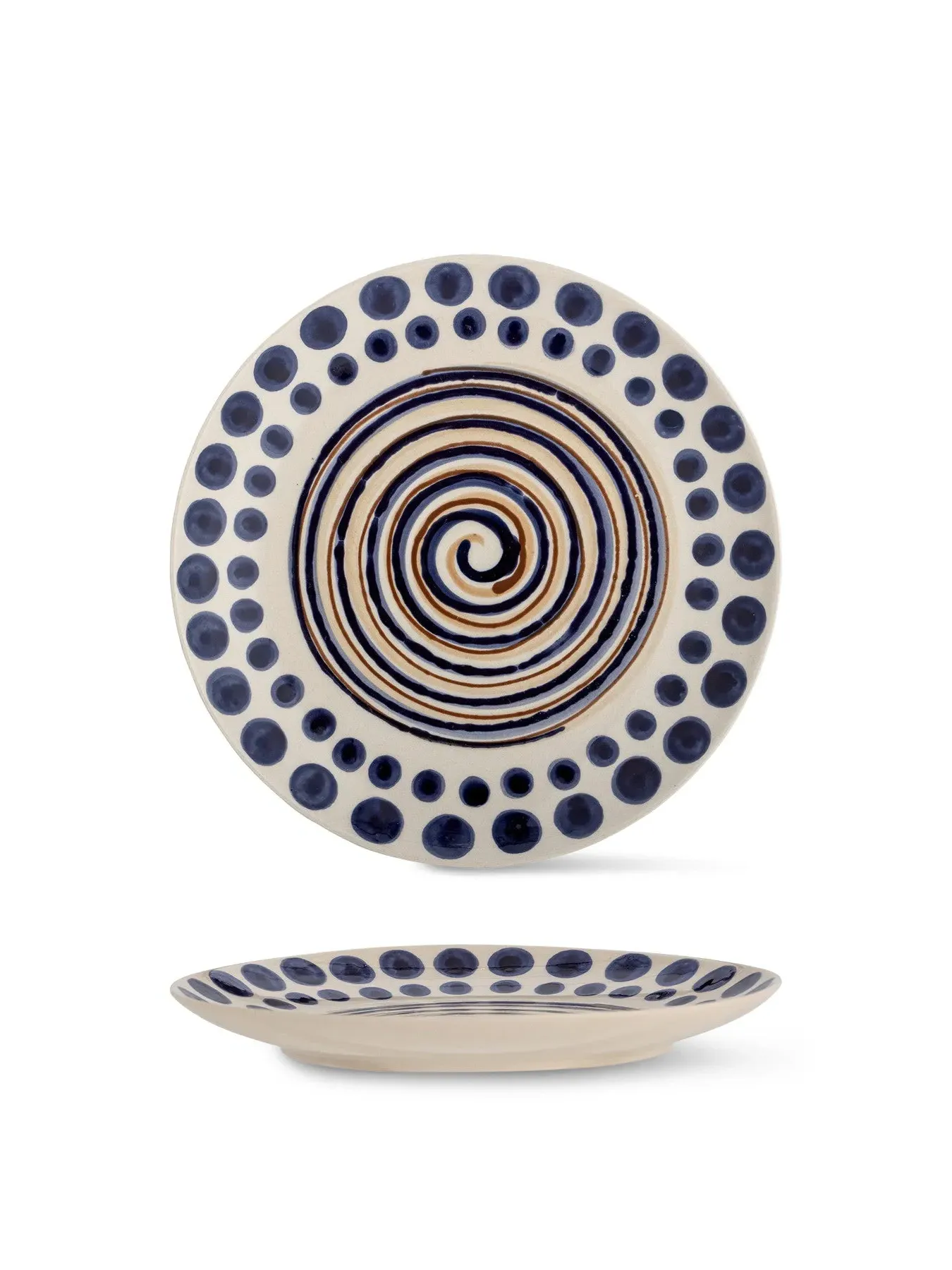 Small Plate Hand-Painted - Orange, Ceramic image