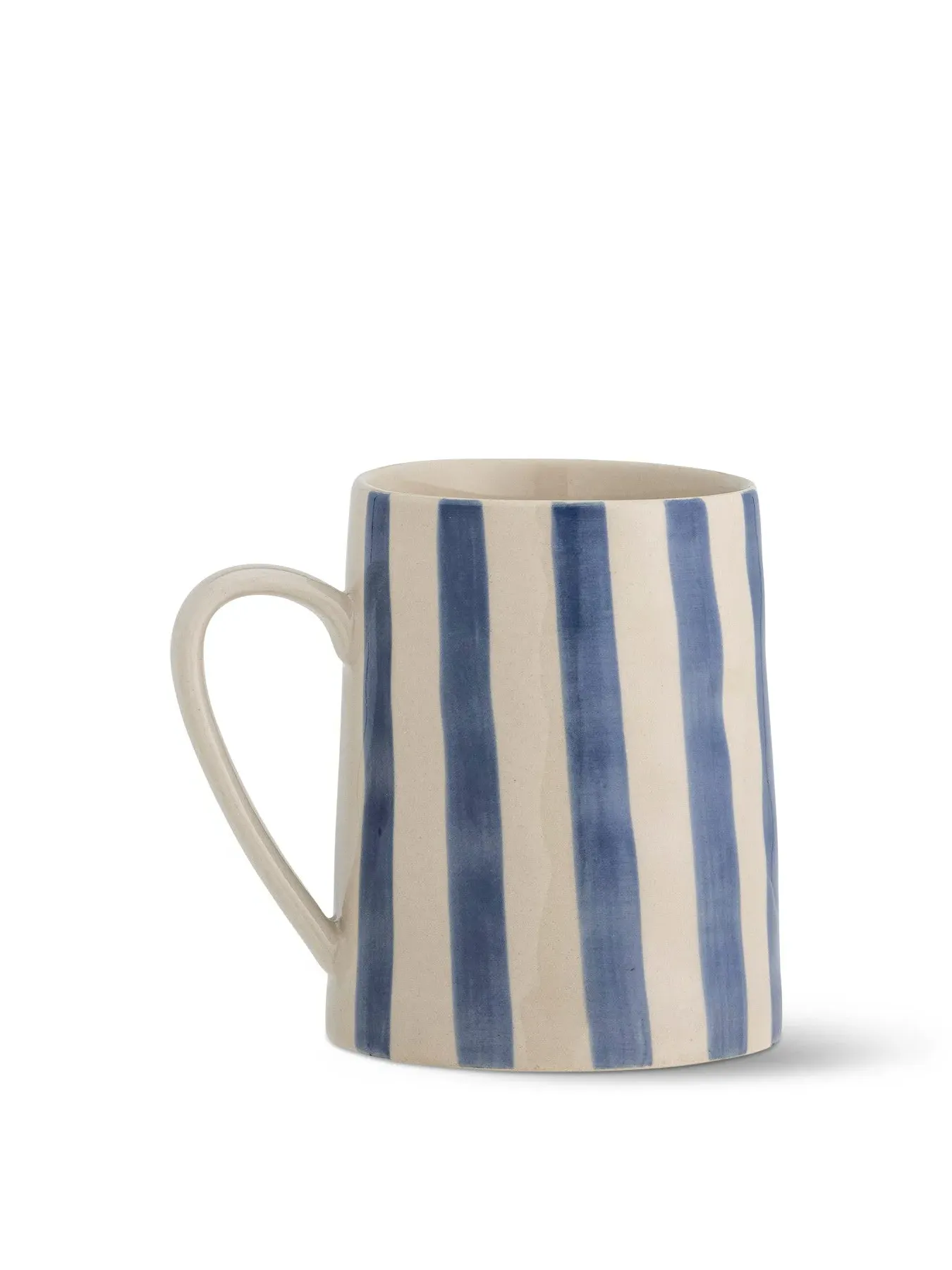 Striped Mug - Blue, Stoneware image