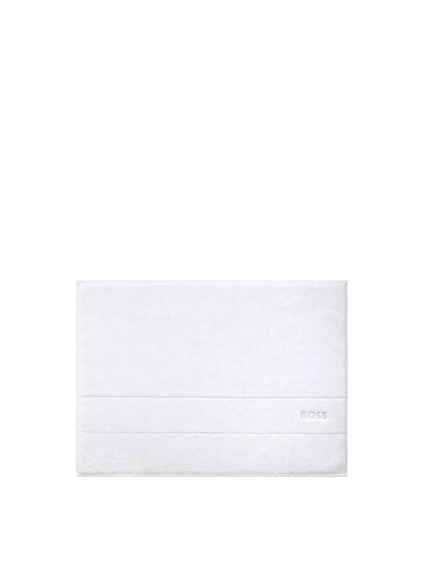 Bath Mat with Logo Embroidery - Ice, Cotton