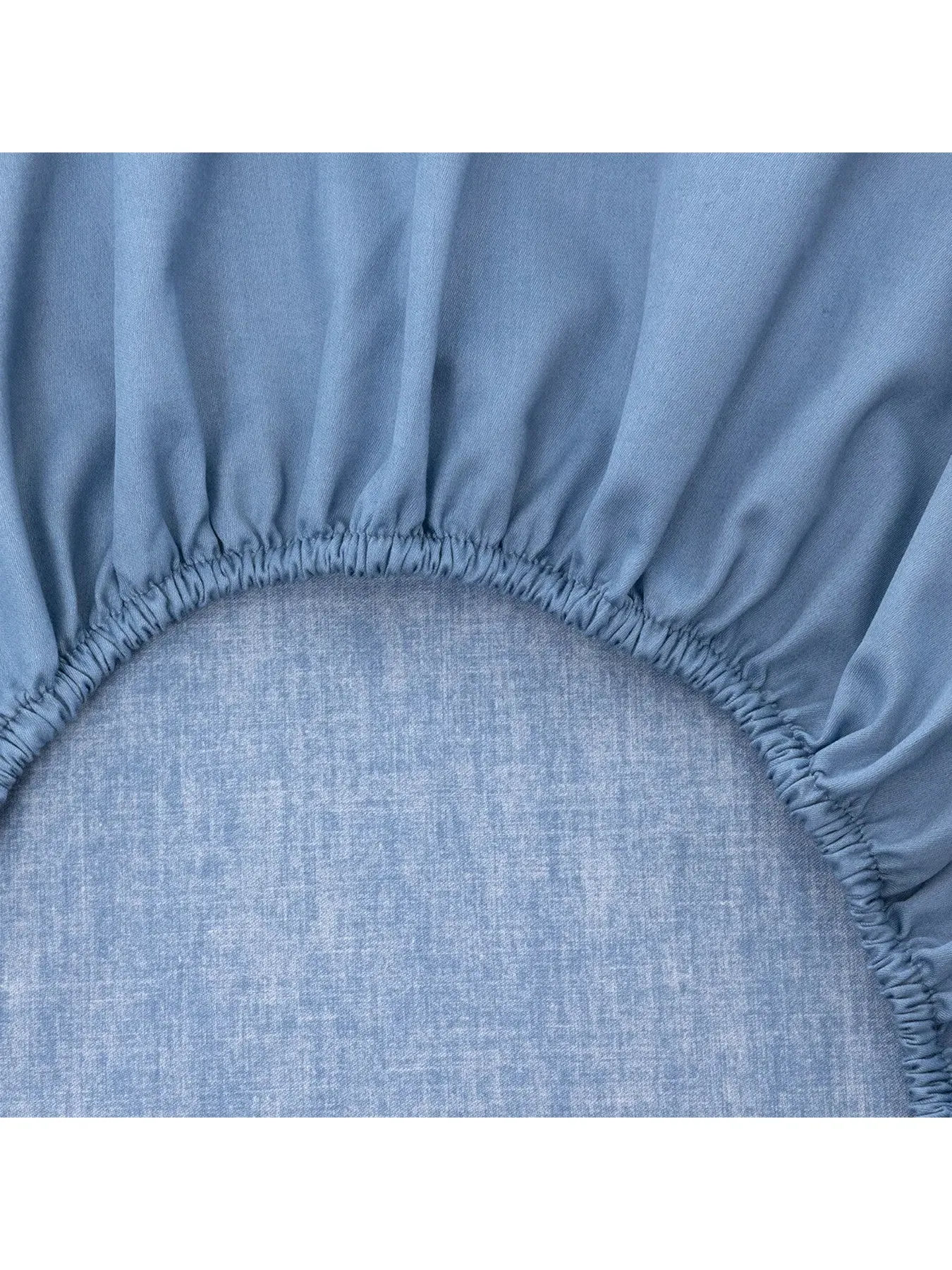 Double Fitted Sheet - Blue
