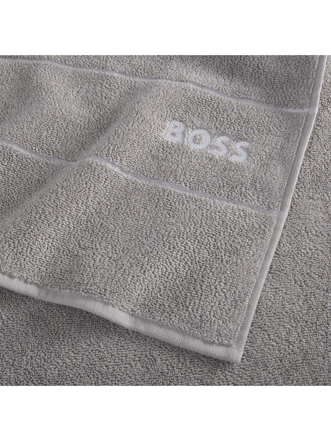 Guest Towel with Logo Embroidery - Concrete