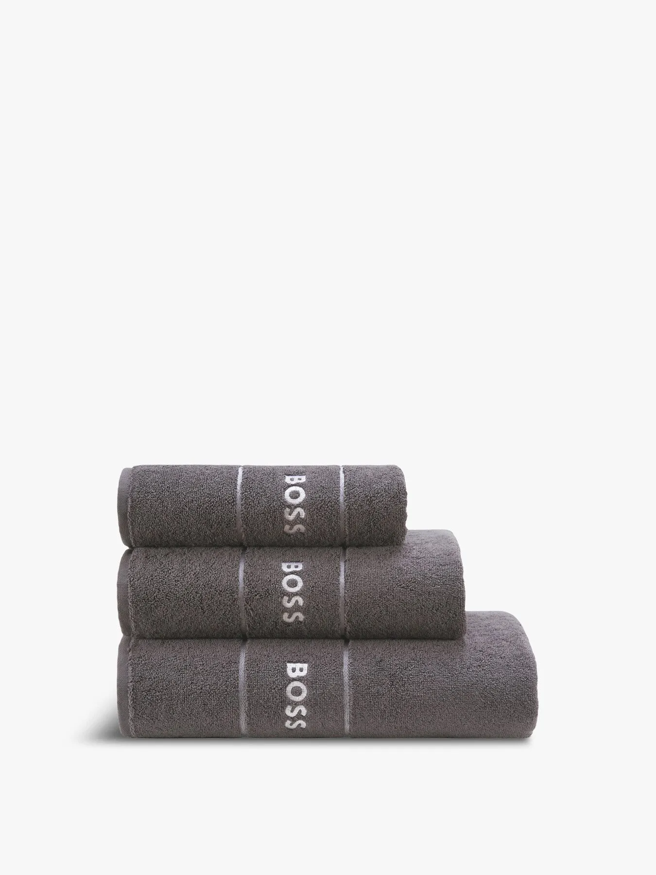 Guest Towel with Logo Embroidery - Graphite image