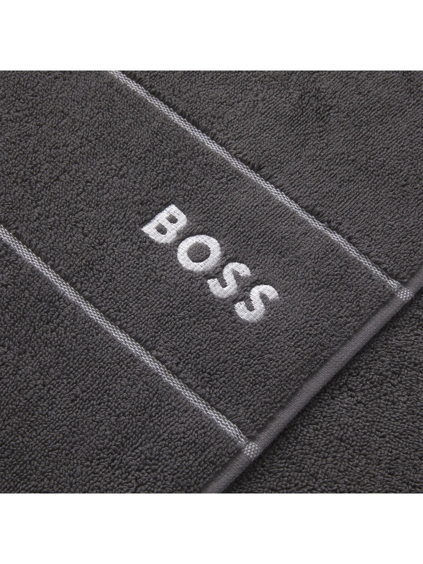 Hand Towel Plain Design - Graphite, Cotton