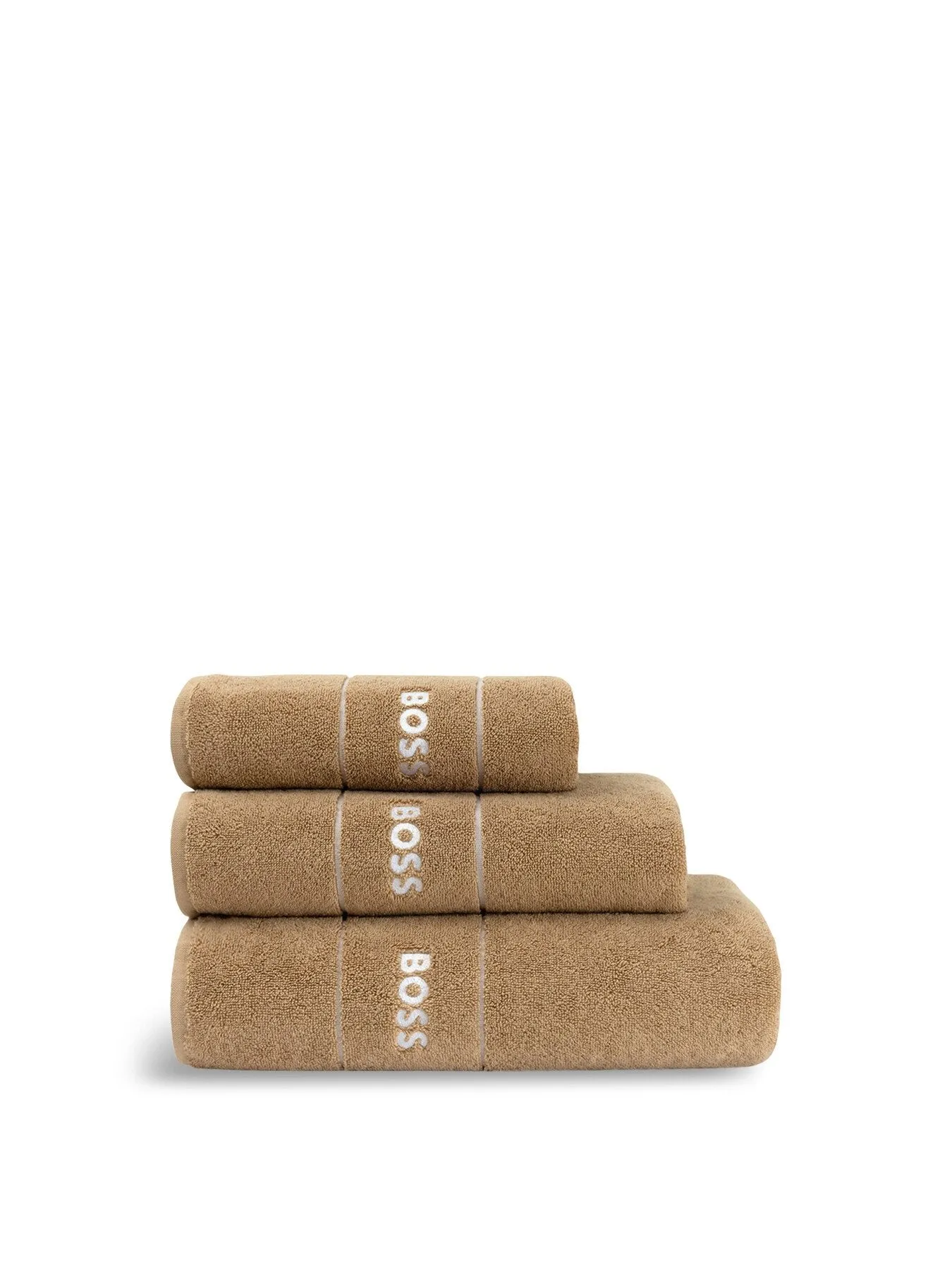Hand Towel Plain Design - Pecan, Cotton image