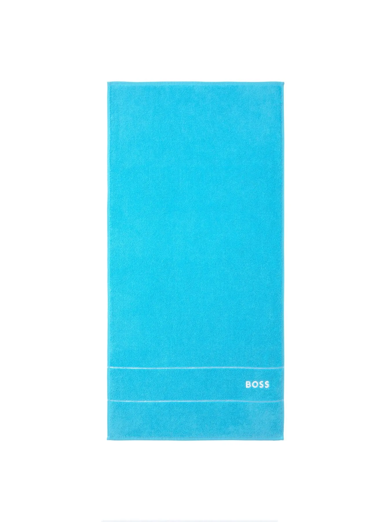 Hand Towel with Logo Embroidery - Blue, Cotton