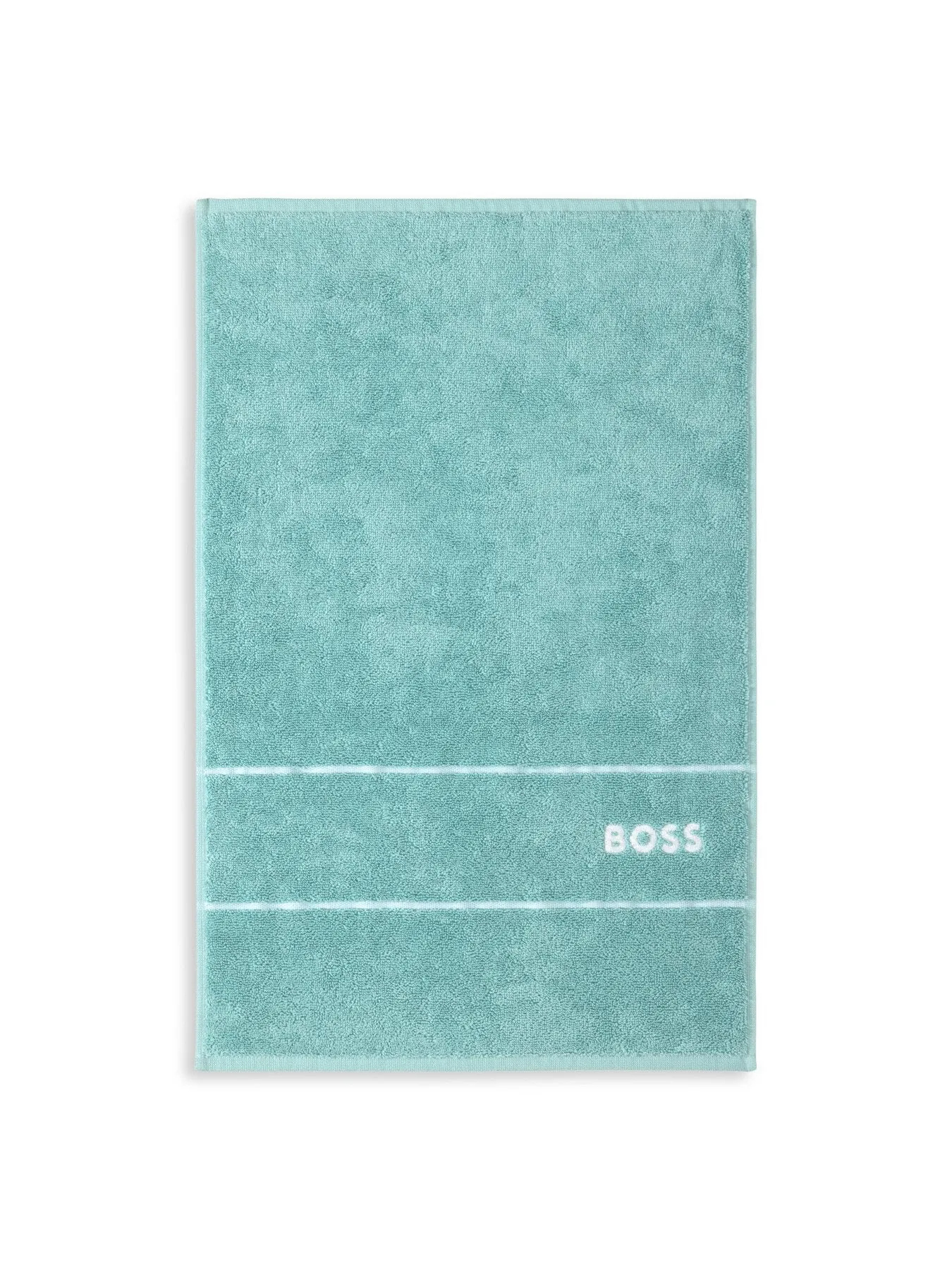 Hand Towel with Logo Embroidery - Blue, Cotton image