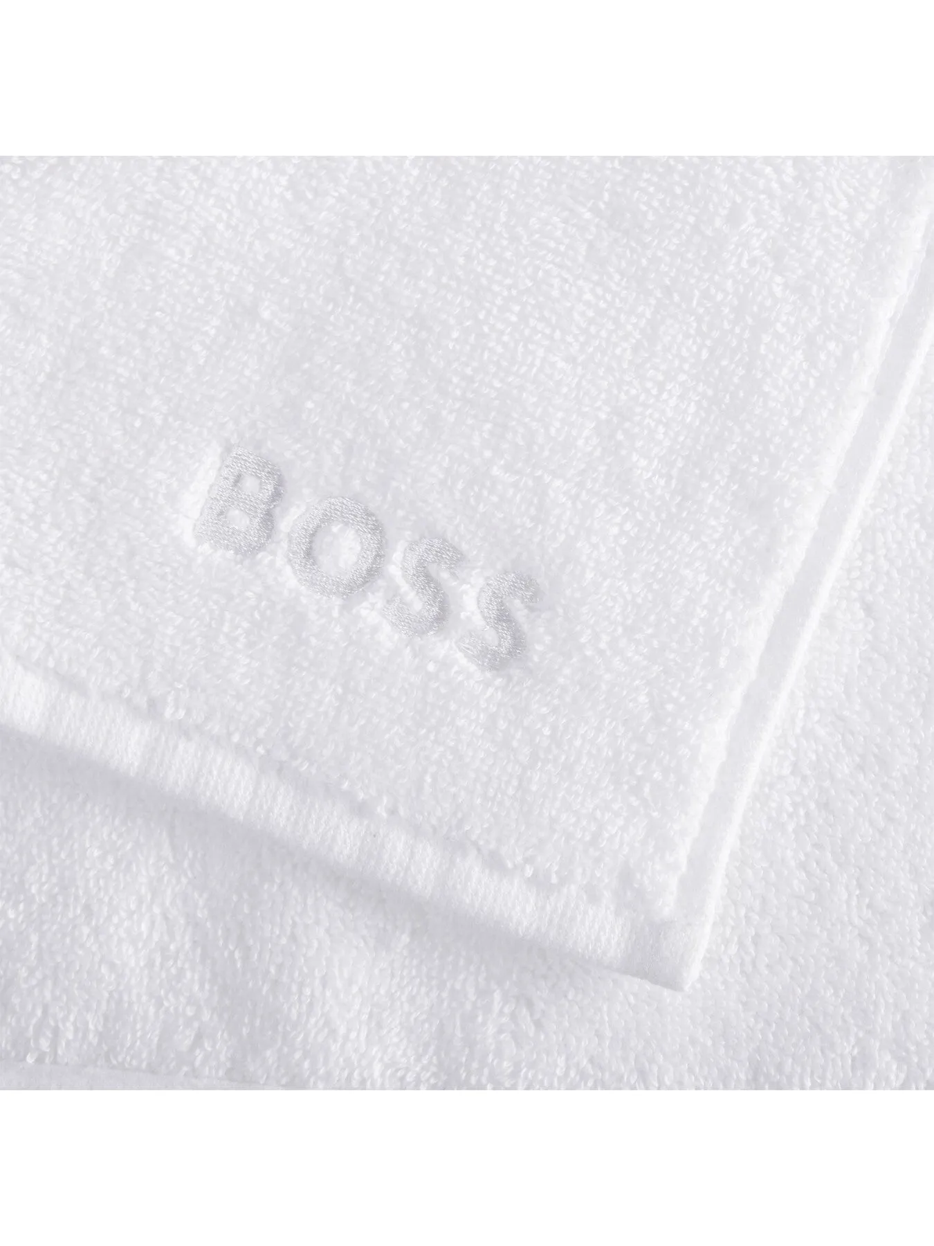 Hand Towel with Logo Embroidery - Ice, Cotton