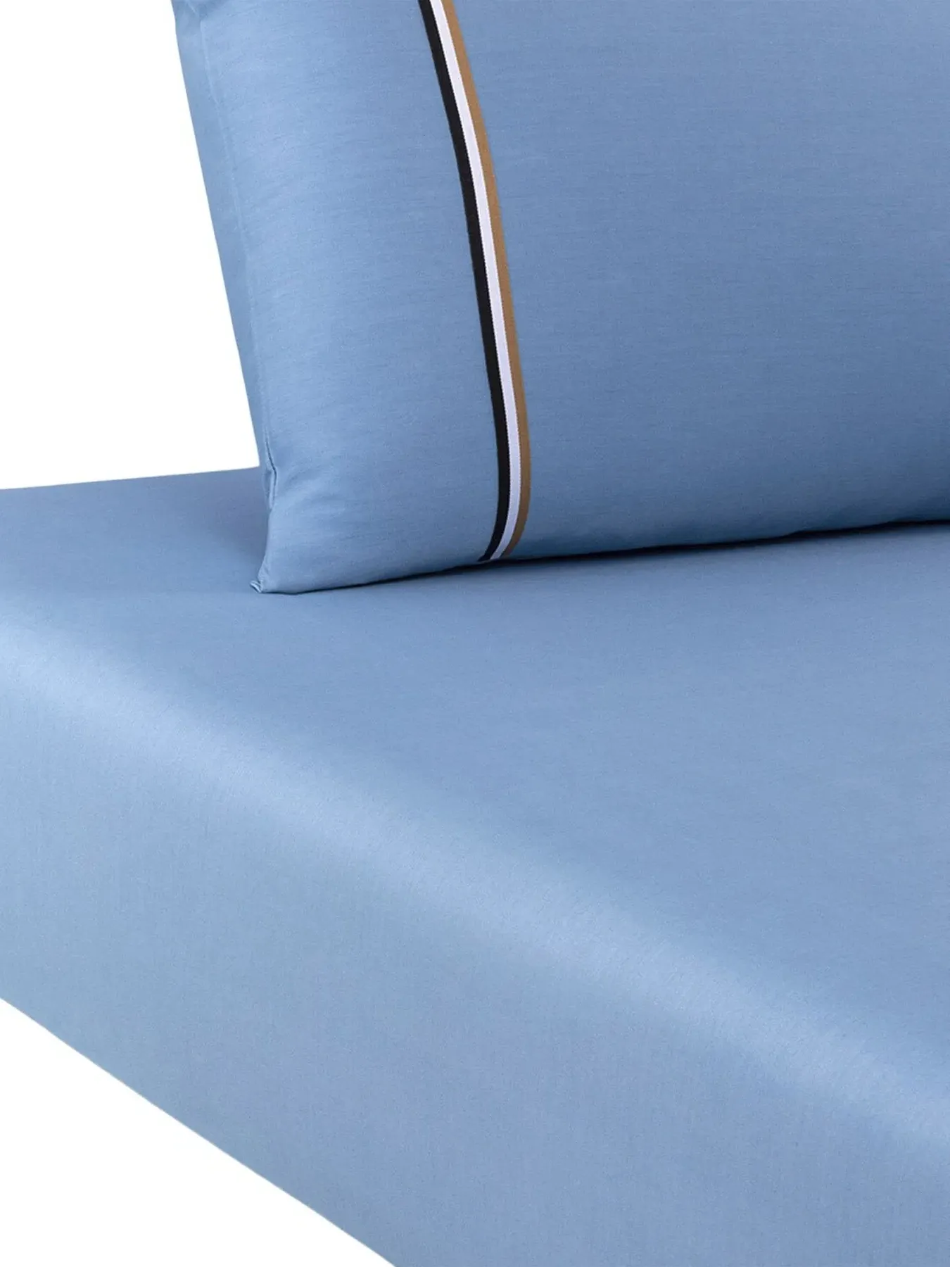 Single Fitted Sheet - Blue image