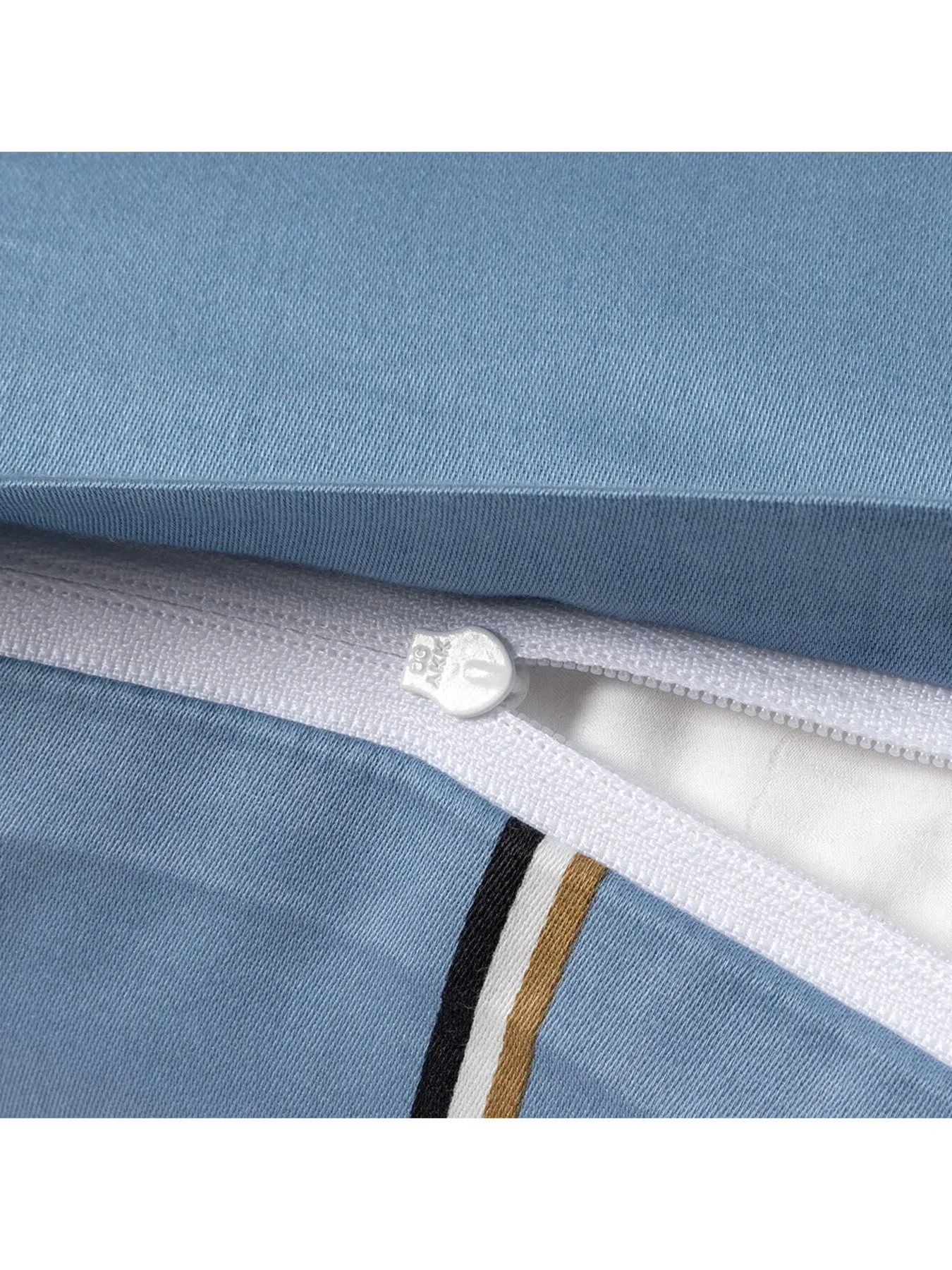 Square Pillowcase Check Pattern - Blue