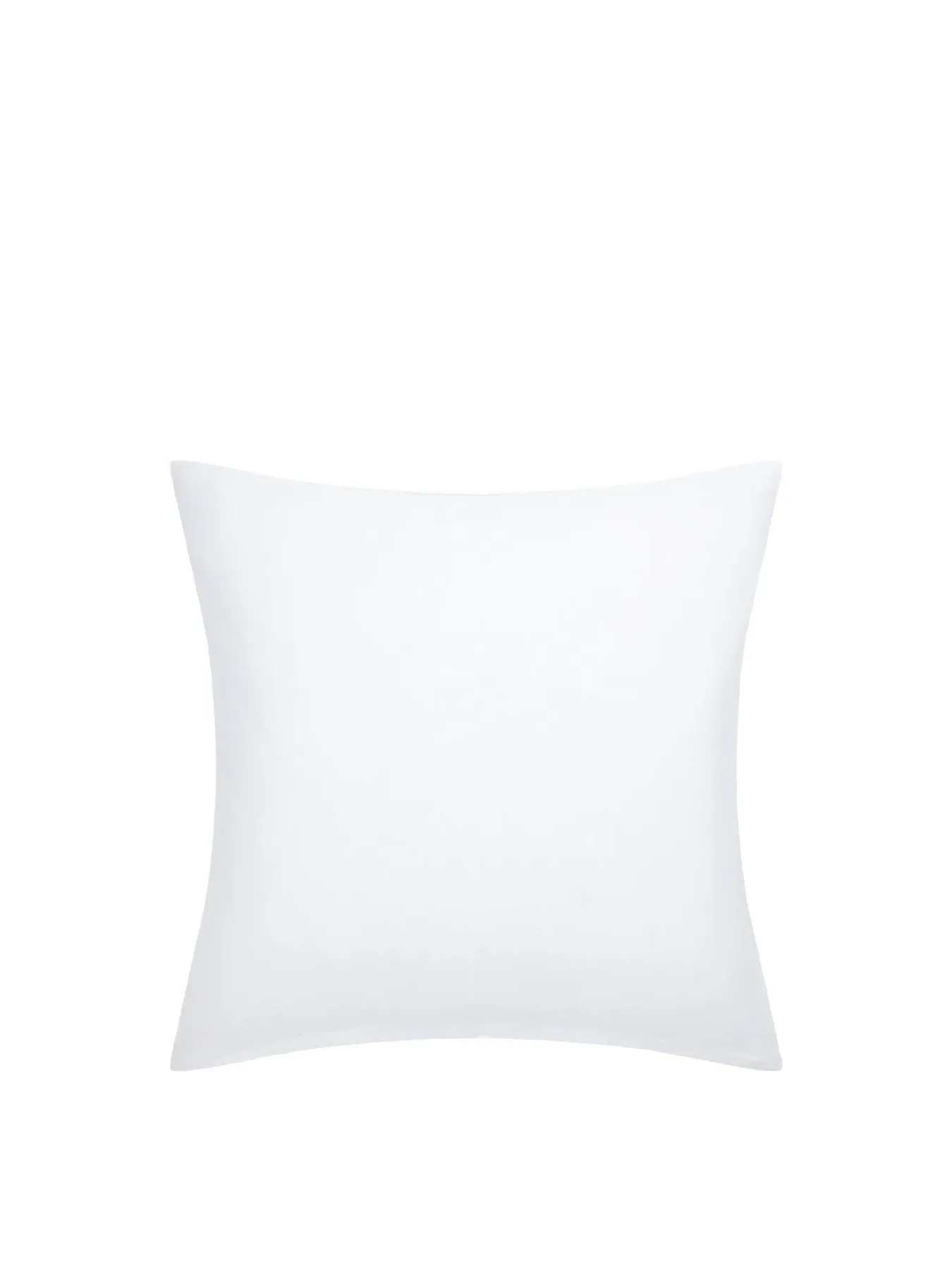 Square Pillowcase with Stripes - White, Cotton