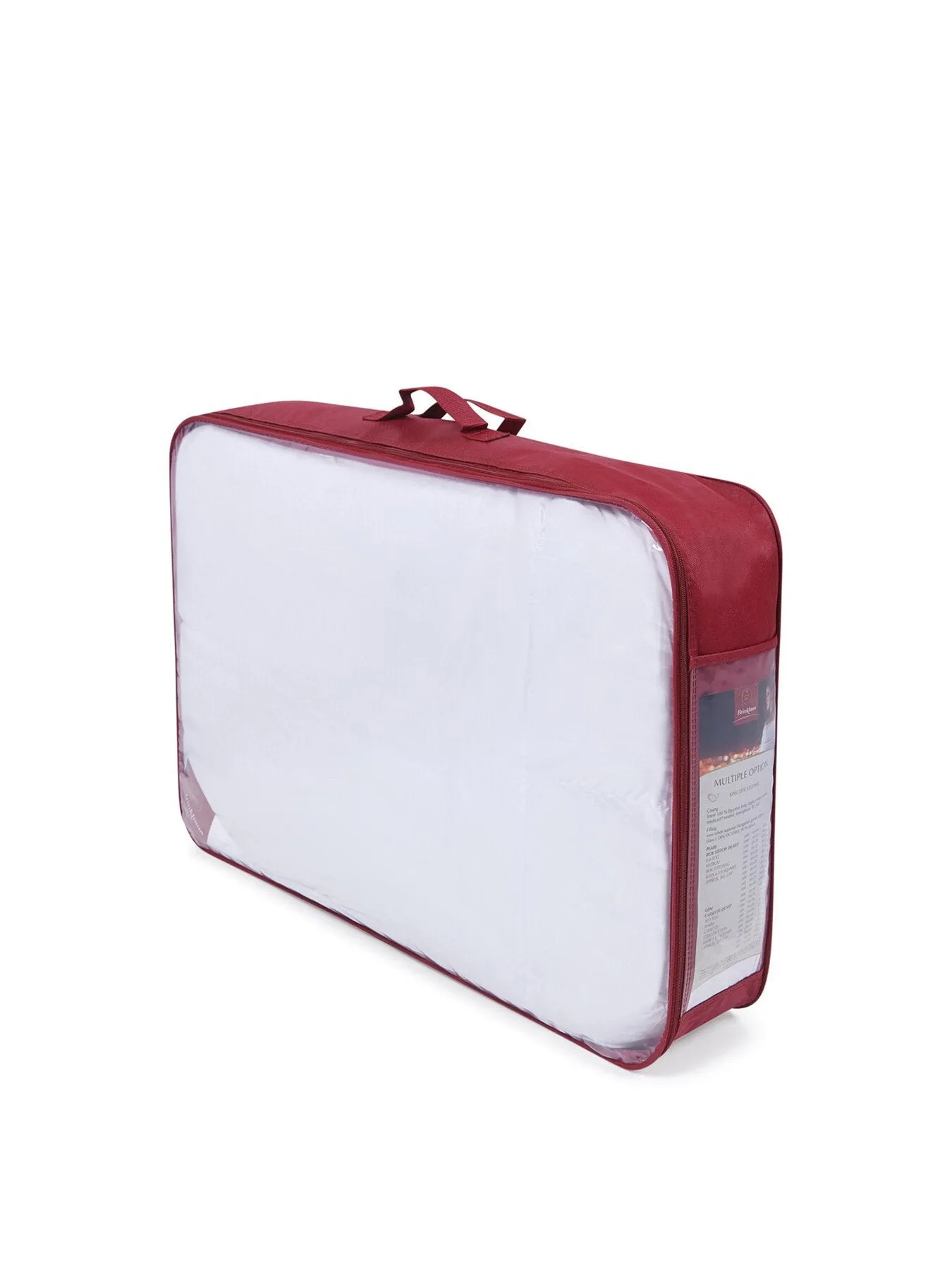 Single Goose Down Duvet 10.5 Tog - White, Cotton