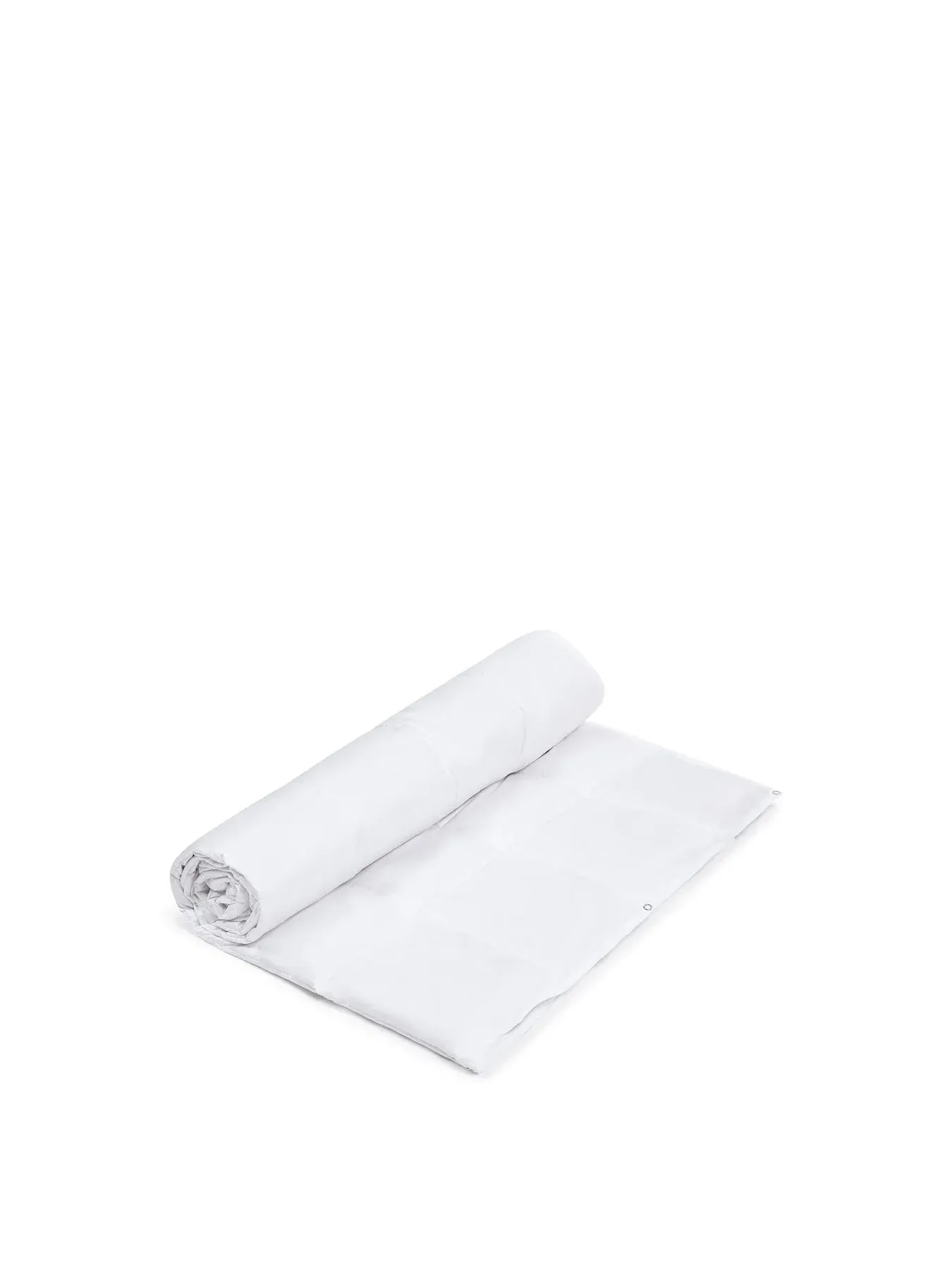 Single Goose Down Duvet 4 Tog - White, Cotton