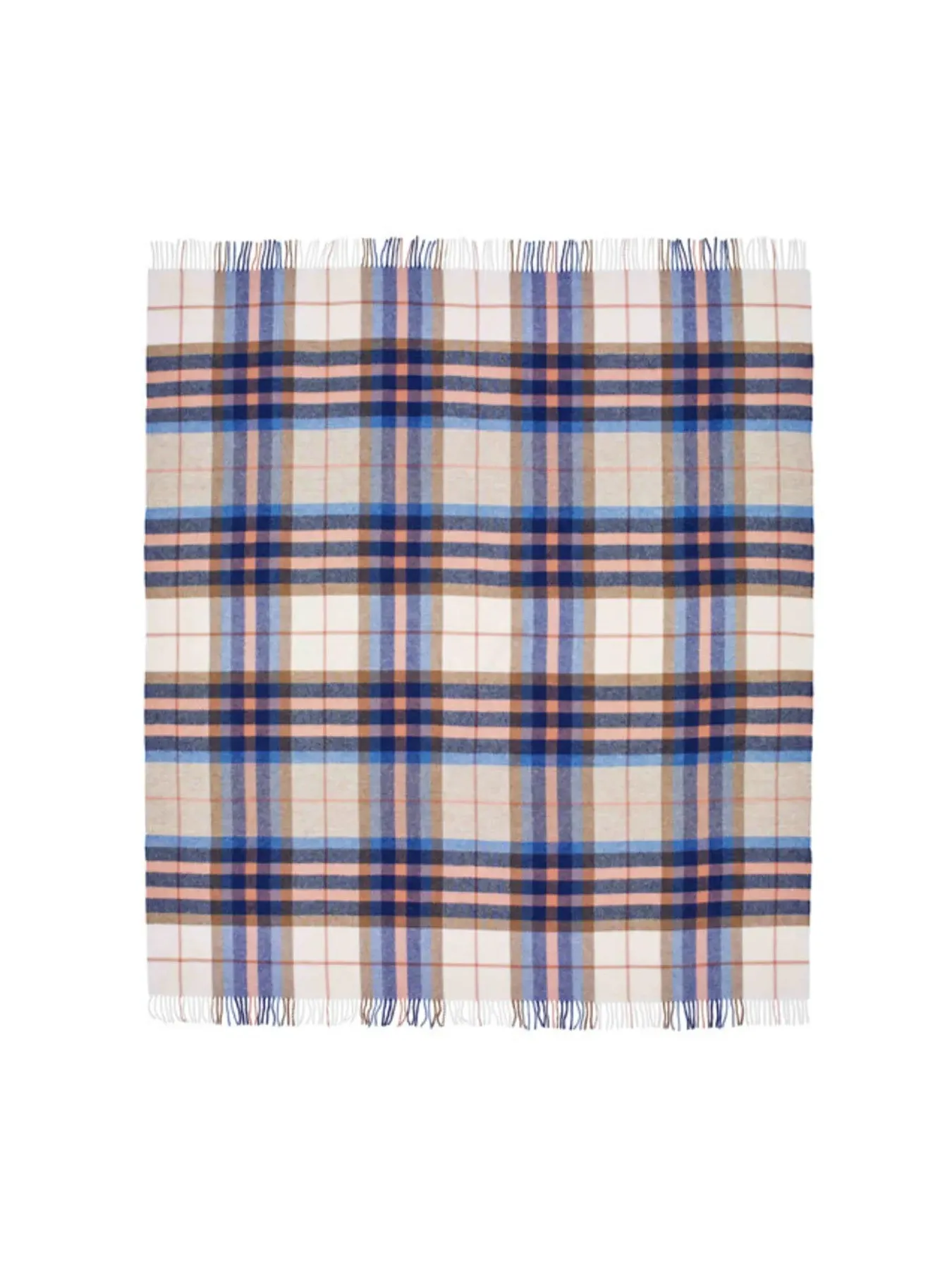 Falmouth Lambswool Blanket - Ivory, Wool